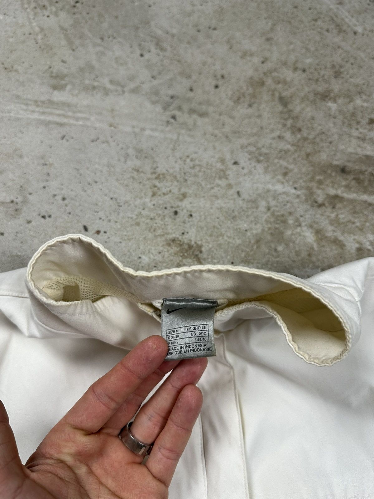 Nike × Vintage Vintage y2k Nike White Track Jacket Swoosh Size US S / EU 44-46 / 1 - 9 Thumbnail