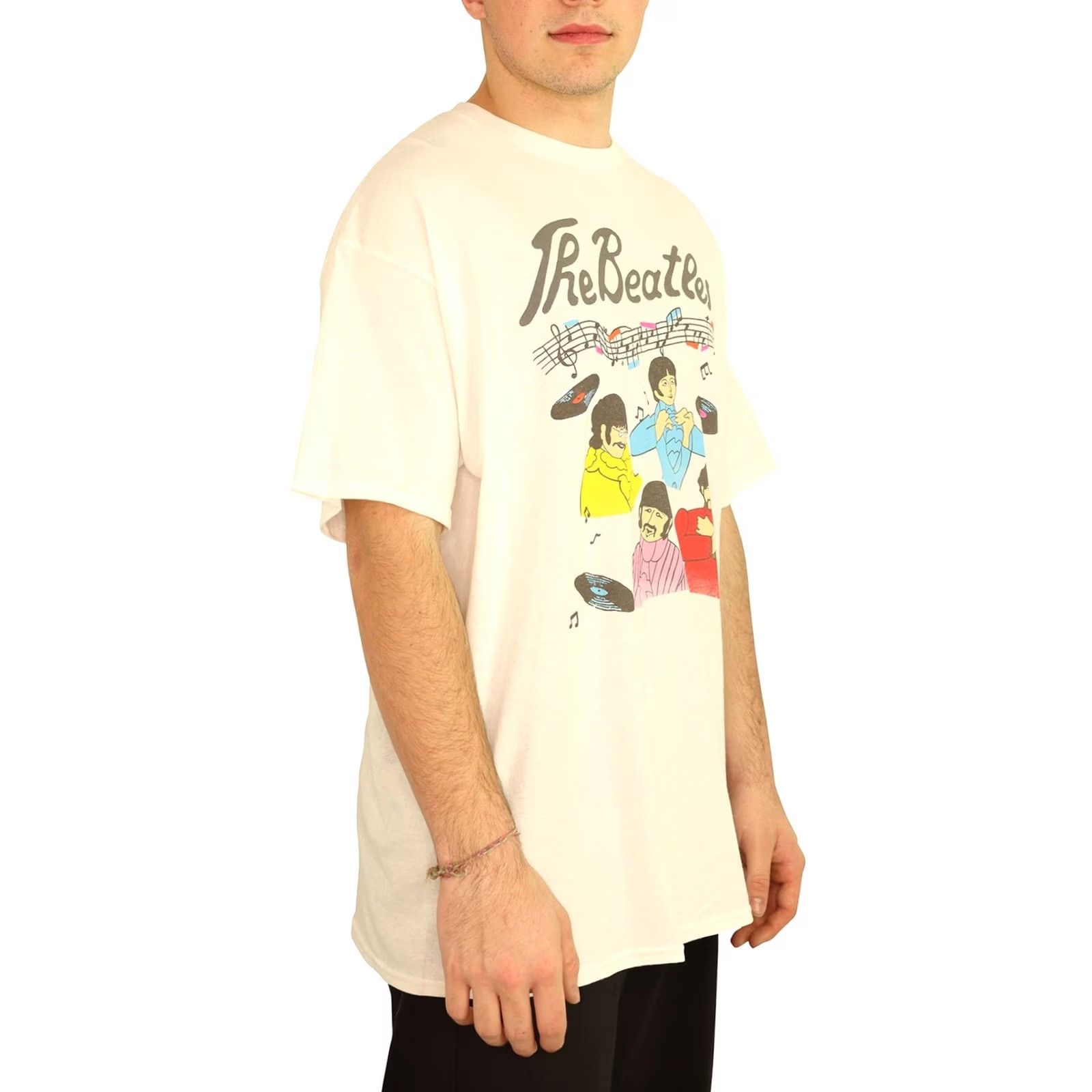 Junk Food Junk Food Mens The Beatles Graphic T-Shirt white M Size US M / EU 48-50 / 2 - 2 Thumbnail