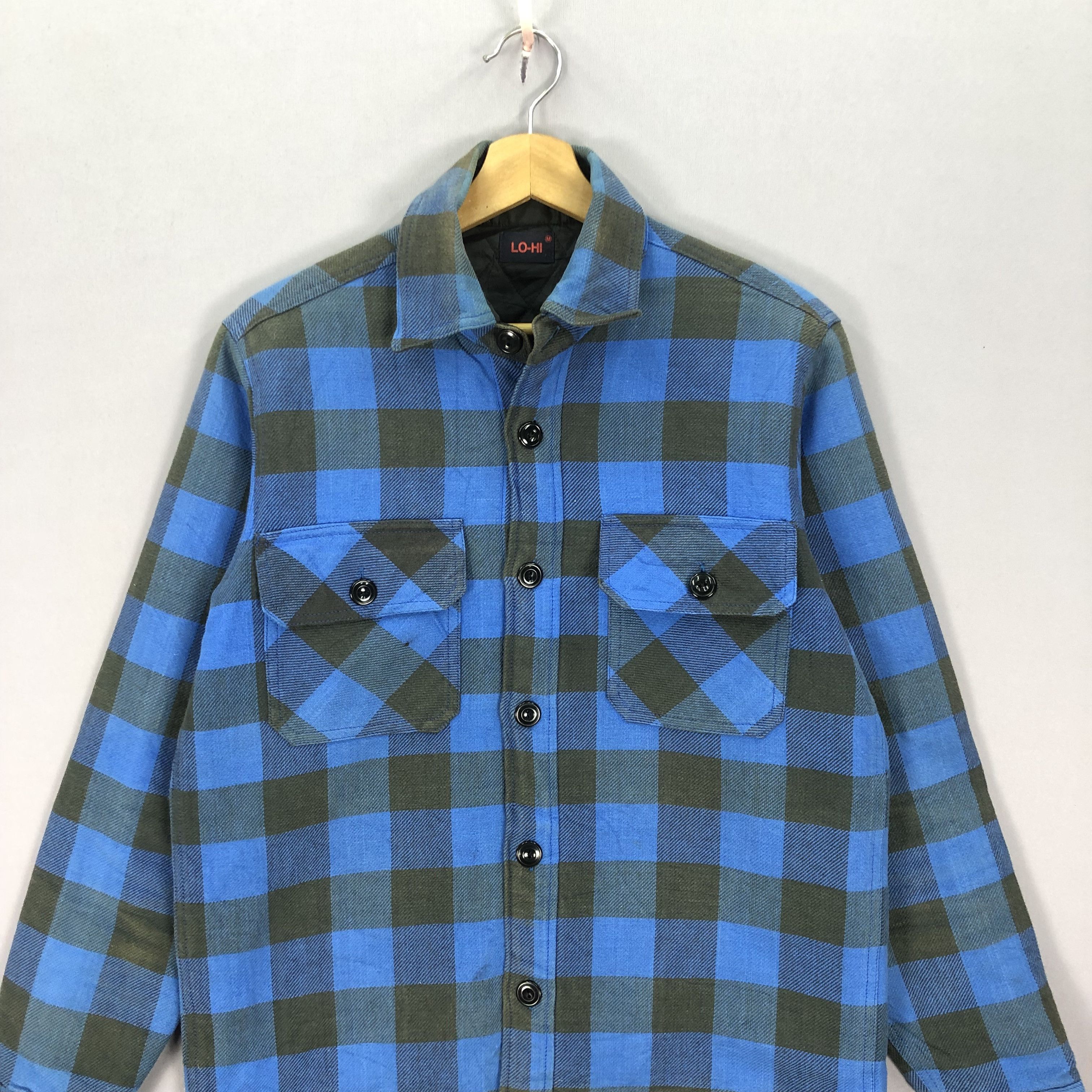 Japanese Brand × Vintage Vintage Lo Hi Japanese Checkered Quilted Tartan Jackets Size US M / EU 48-50 / 2 - 2 Thumbnail