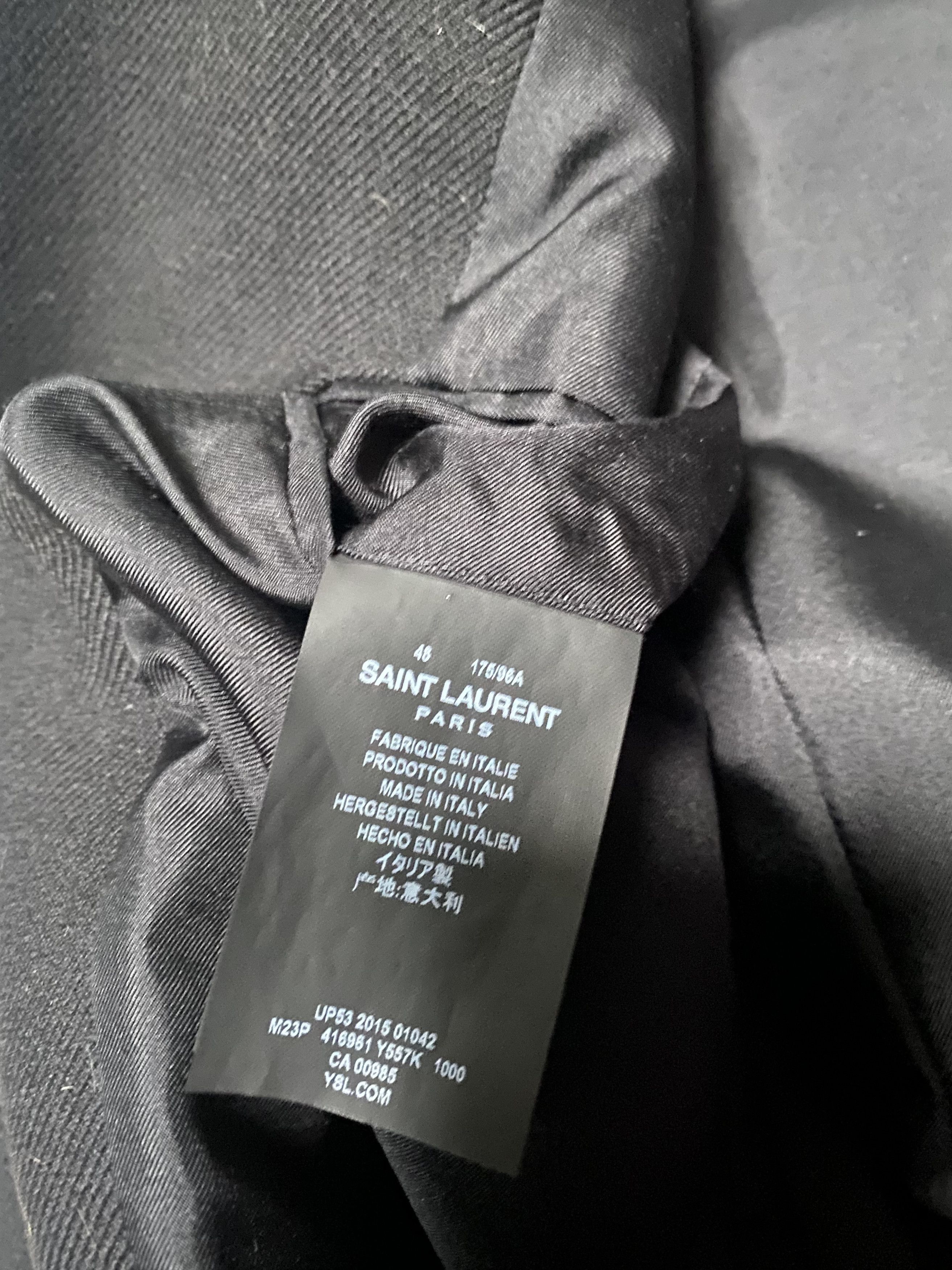 Saint Laurent Paris Saint Laurent Paris Double Breated Military Coat Size US S / EU 44-46 / 1 - 5 Thumbnail