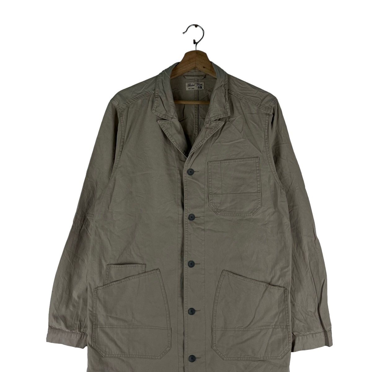 Japanese Brand 🔥90’s Vtg Chore Work Jacket Global Work Japan Issey Miyake Size US L / EU 52-54 / 3 - 1 Thumbnail