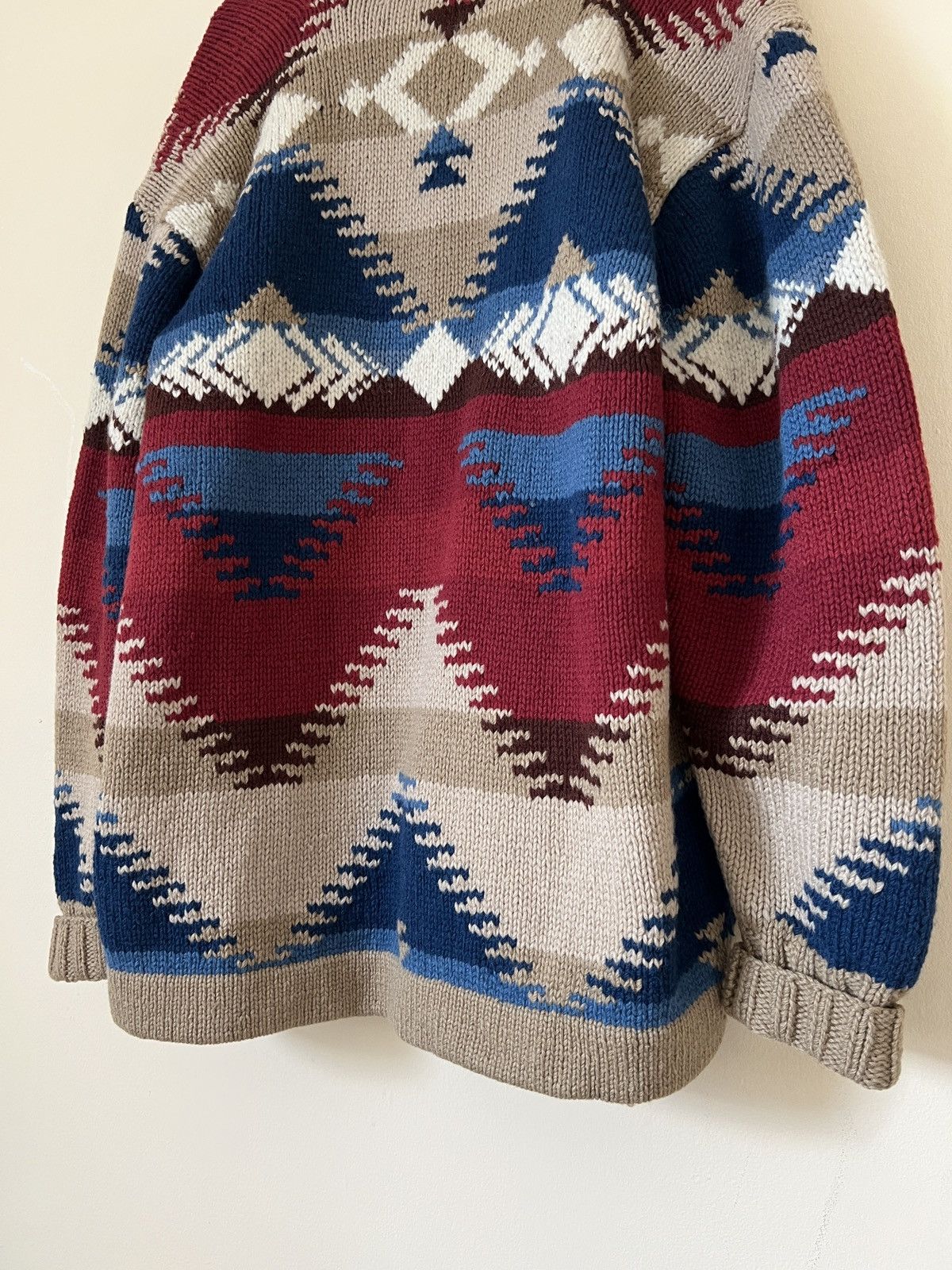 Polo Ralph Lauren Rare❗️Vintage Ralph Lauren Country Hand Knit Sweater Cardigan Size US L / EU 52-54 / 3 - 14 Thumbnail