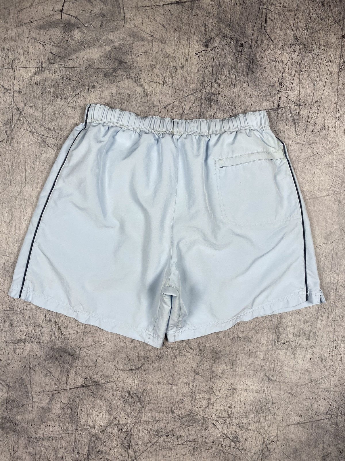 Nike × Vintage Vintage 90s Nike Swoosh Drill Shorts Size US 33 - 8 Thumbnail