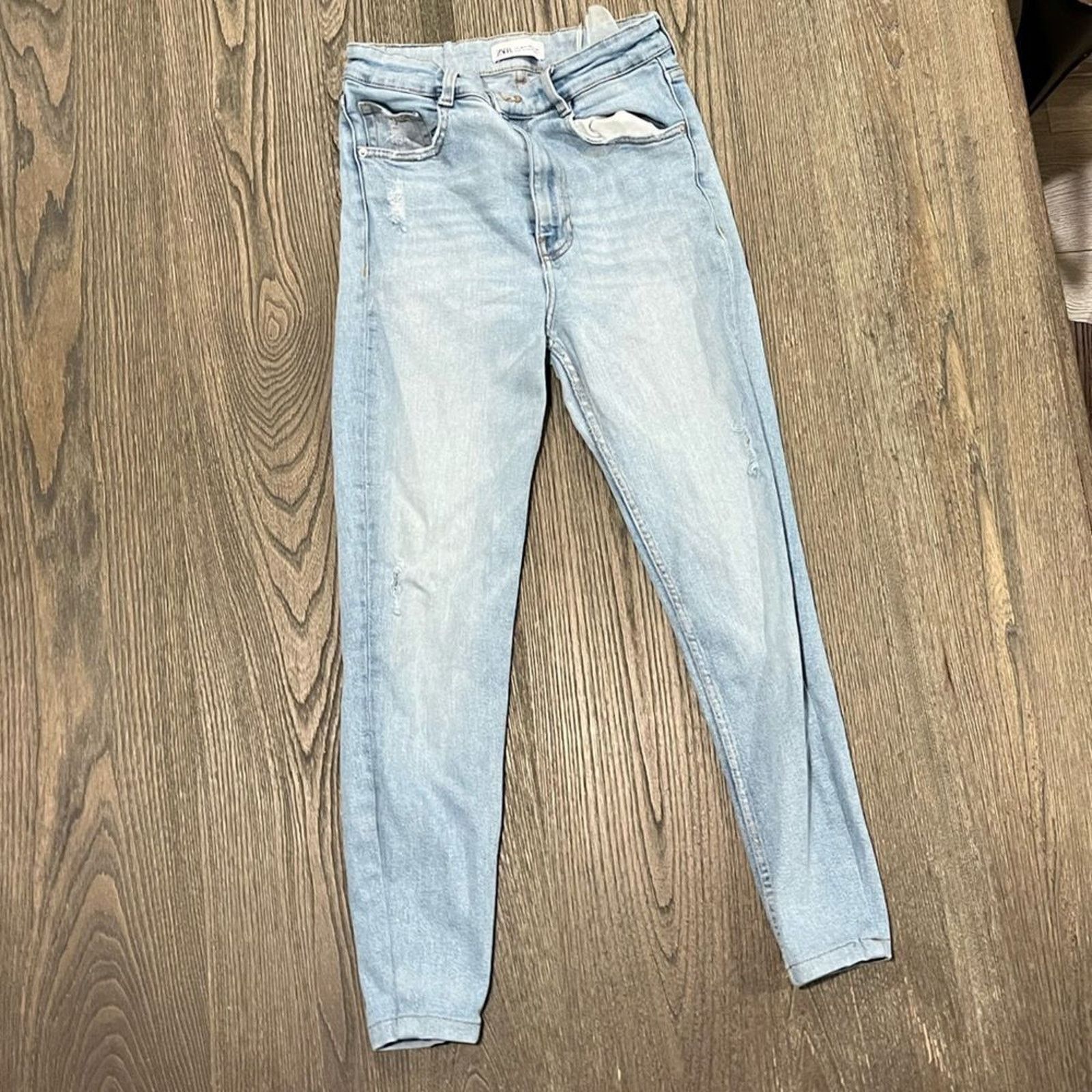 Zara Zara Womens 6 High Rise Skinny Jeans Ankle Length Size 28" / US 6 / IT 42 - 1 Thumbnail