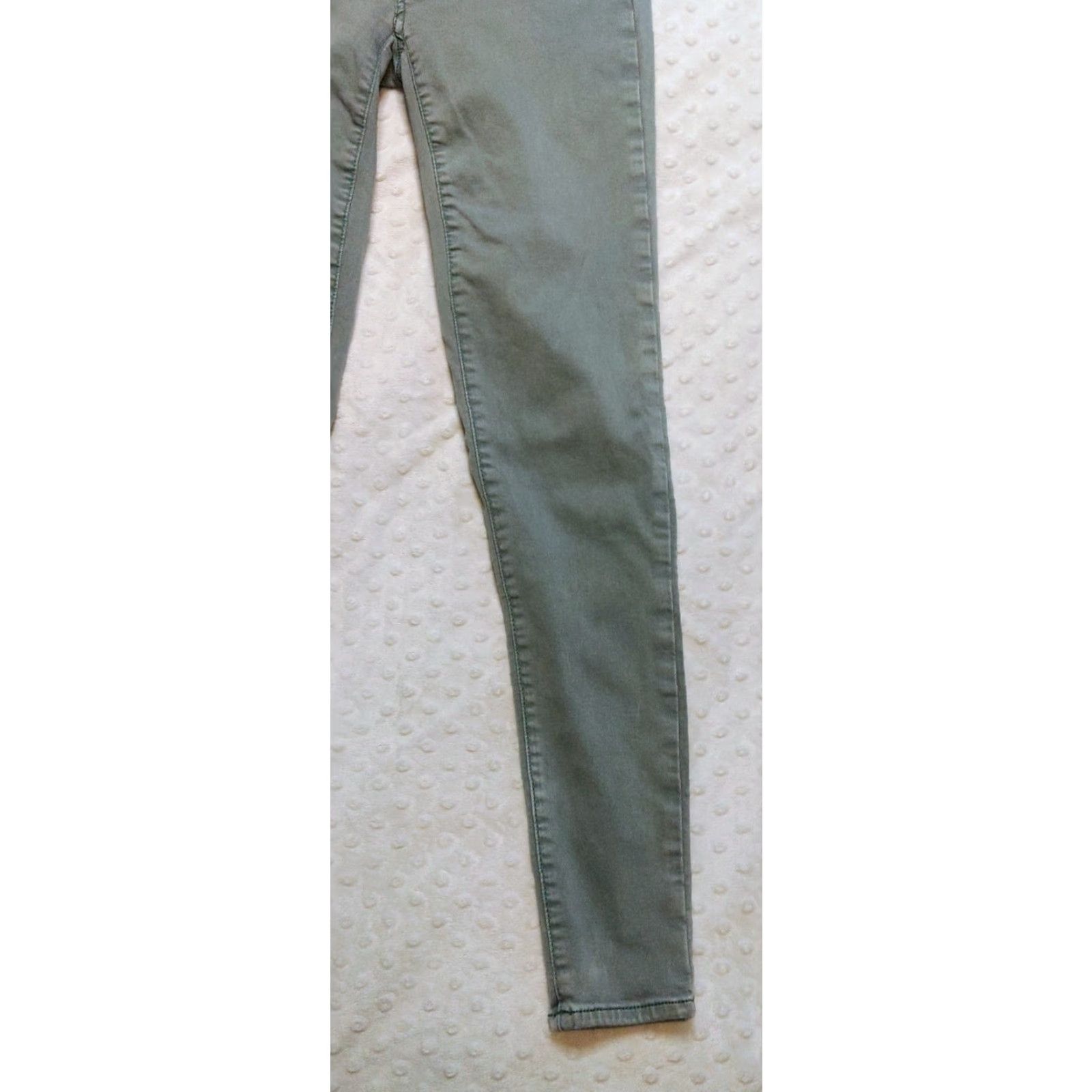 American Eagle Outfitters American Eagle Gray Green Jegging Super Stretch Jeans Women's 0 XS 26x28 Size 25" / US 0 / IT 36 - 3 Thumbnail