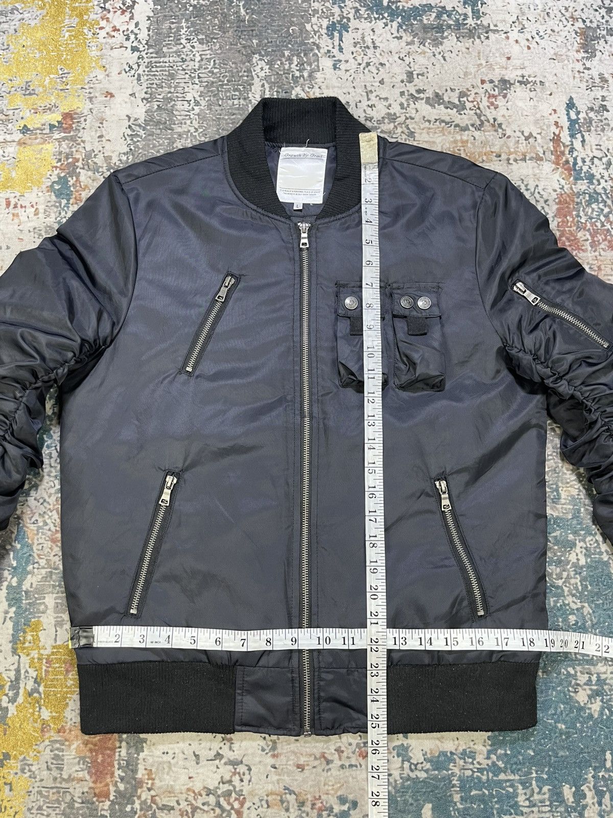 Grailed Growth By Grail Multi Pocket Creped Sleeve Bombers Size US S / EU 44-46 / 1 - 3 Thumbnail