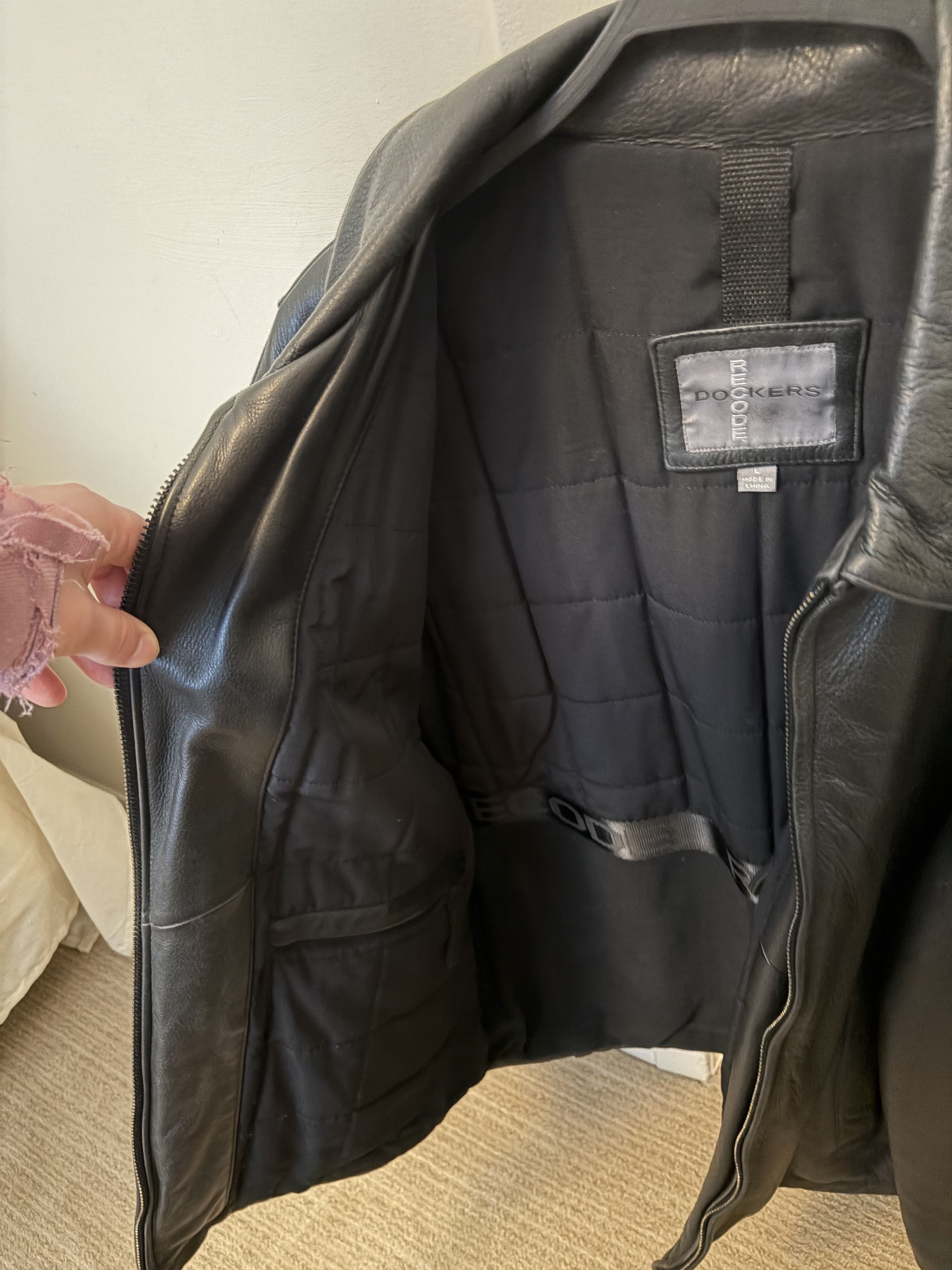 Other Black Leather Jacket (Large) Size US L / EU 52-54 / 3 - 2 Thumbnail