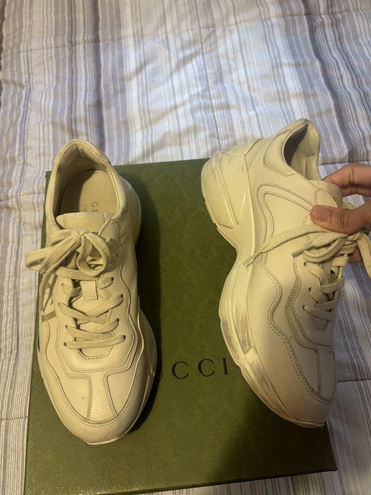 Gucci Gucci Rhyton sneaker with Gucci logo Size US 7 / EU 40 - 6 Thumbnail
