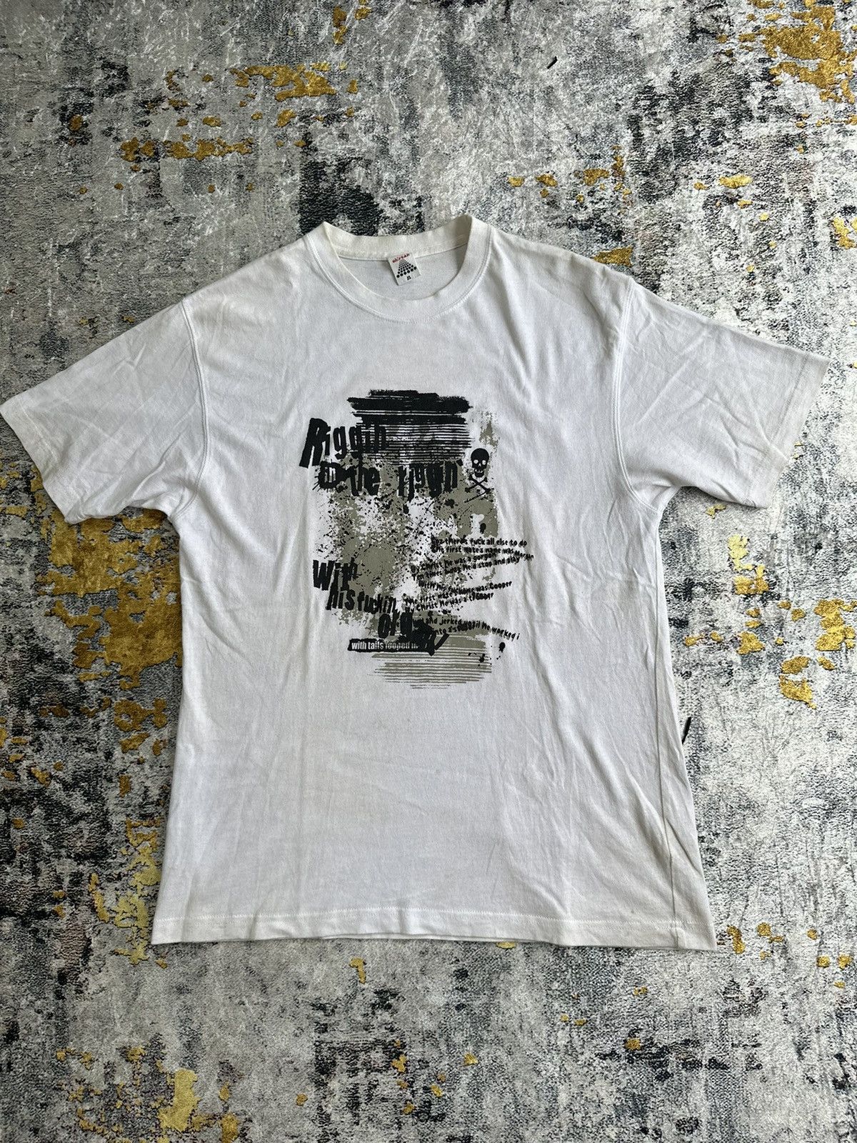 CRAZY HILL CROSS OH!YEAH POEM SKULL PUNK OI STYLE