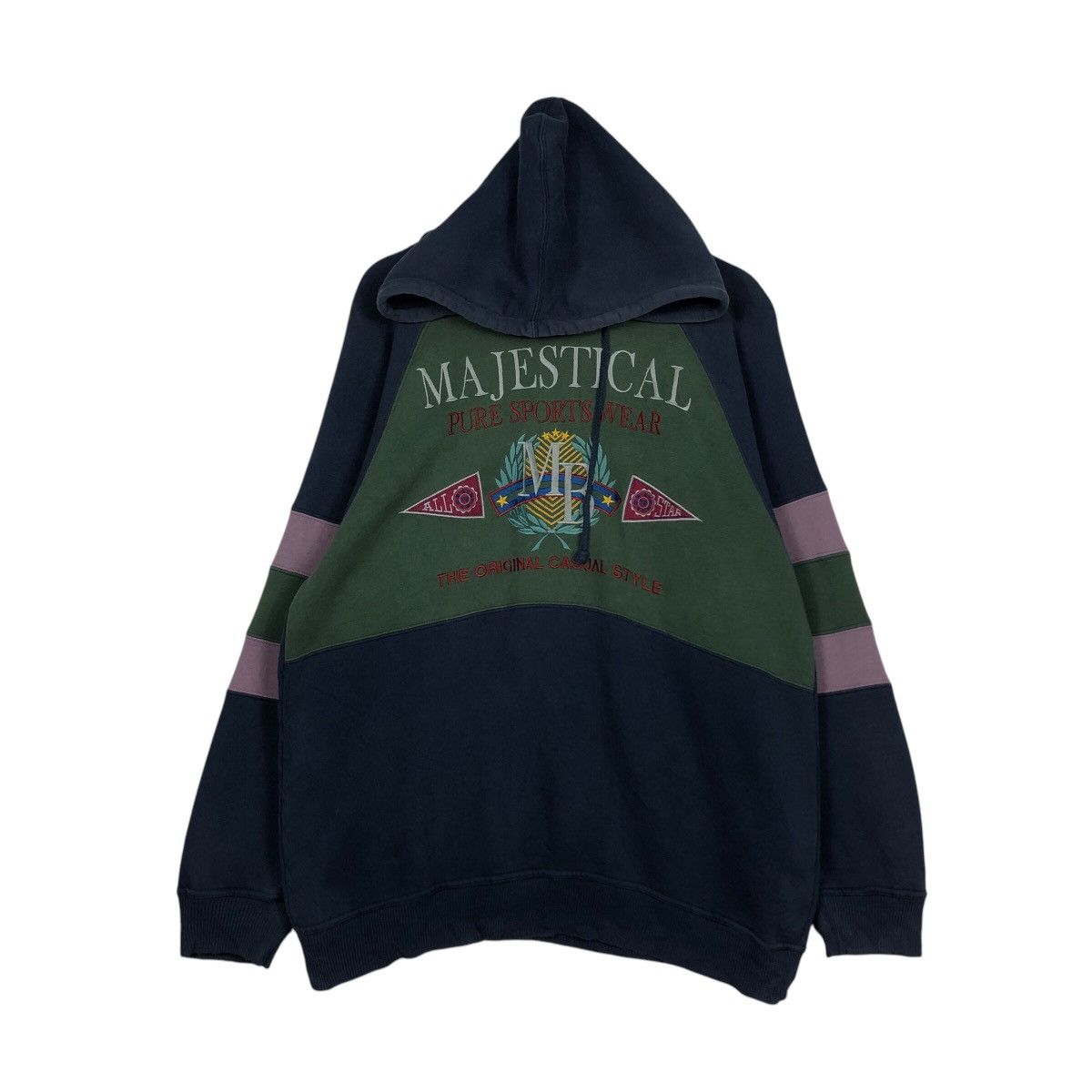 Japanese Brand × Vintage 📌Vintage Sweatshirt Majestical Big Logo Over Print Size US L / EU 52-54 / 3 - 2 Thumbnail