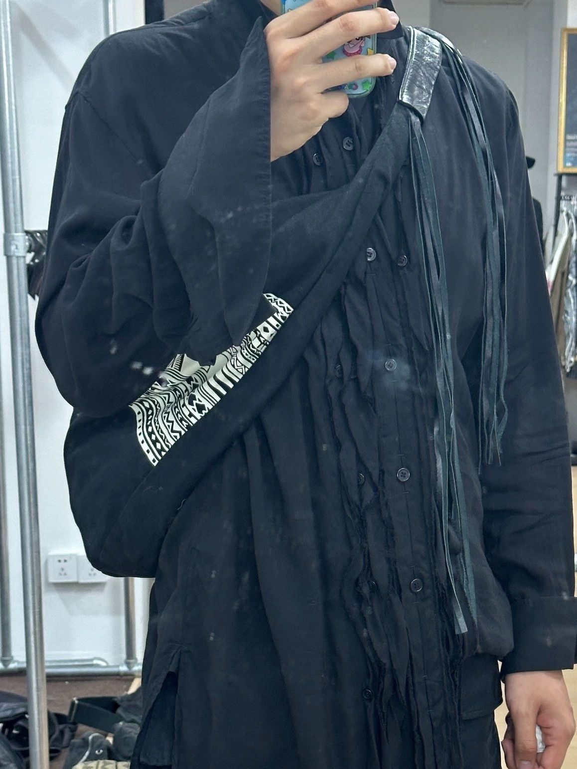 Yohji Yamamoto Y's by Yohji Yamamoto ethnic dumpling bag asymmetric tassel Size ONE SIZE - 5 Thumbnail