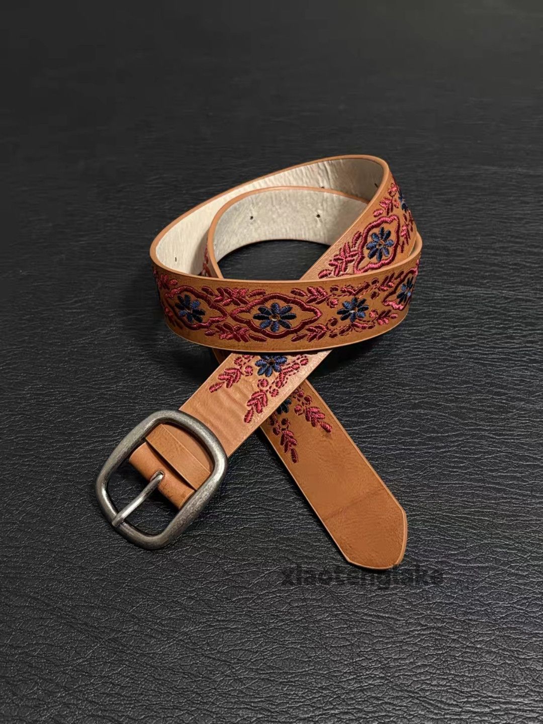 Japanese Brand Utility punk yuppie hiphop y2k embroidery pattern belt Size ONE SIZE - 6 Thumbnail