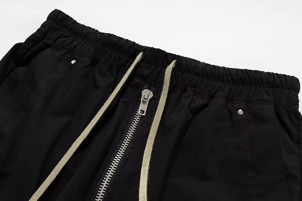 Japanese Brand × Vintage Style Wide Leg Drawstring Black Cargo Pant Size US 30 / EU 46 - 5 Thumbnail