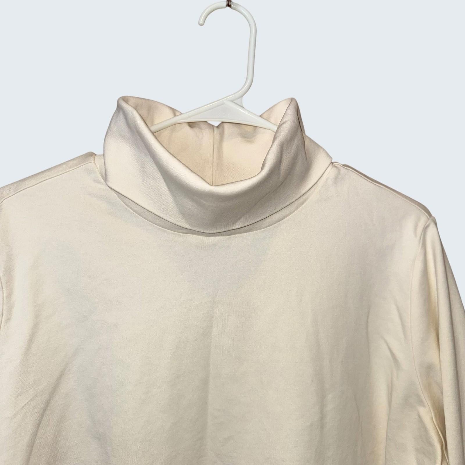 Other Isaac Mizrahi Essentials Cream Turtleneck 3X Long Sleeve Size 3XL / US 20-22 - 3 Thumbnail