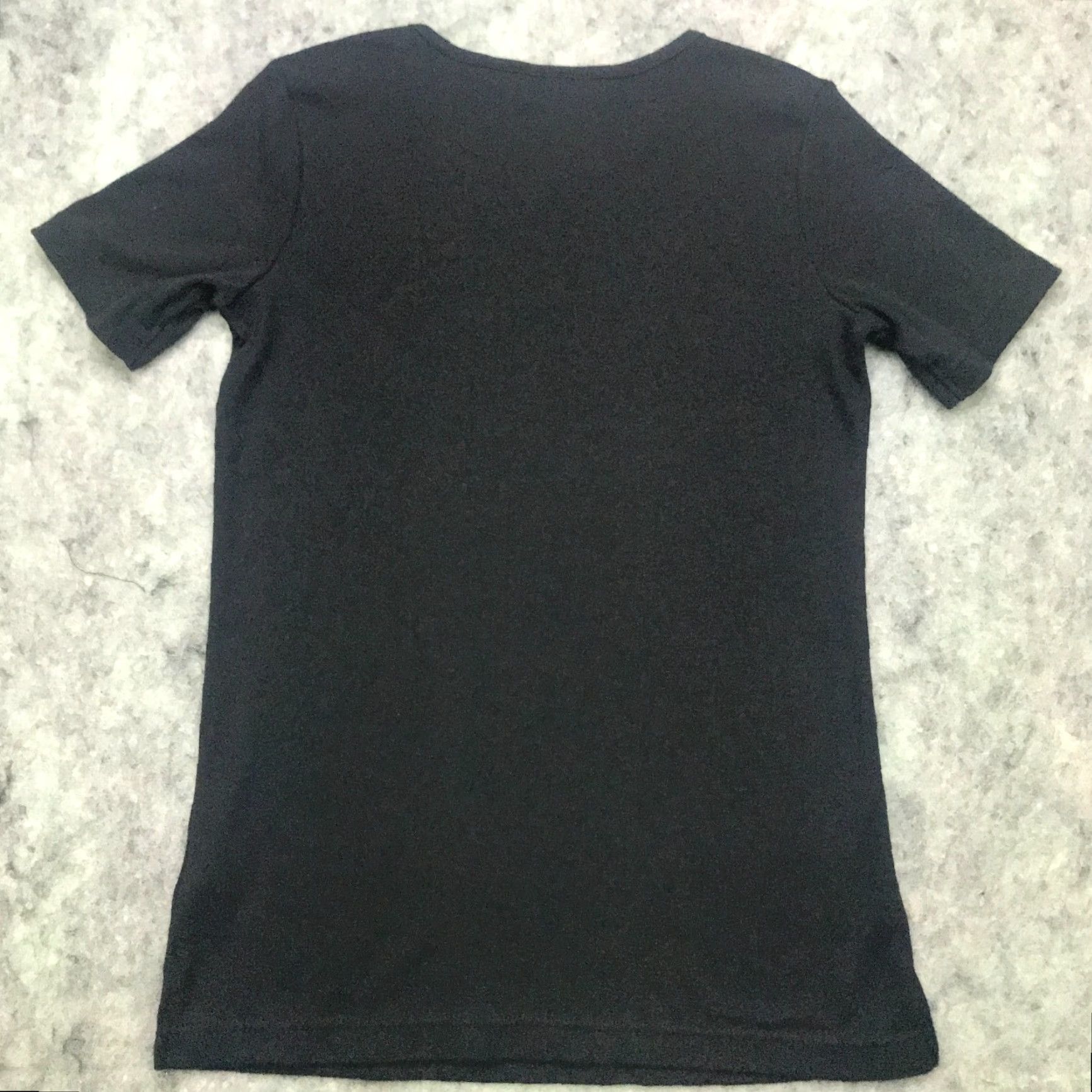 Quacker Factory Quacker Factory Shirt Womens V-Neck Black XX-Small Short Sleeve Rhinestones Embellished T-Shirt Size XXS / US 00 / IT 34 - 6 Thumbnail