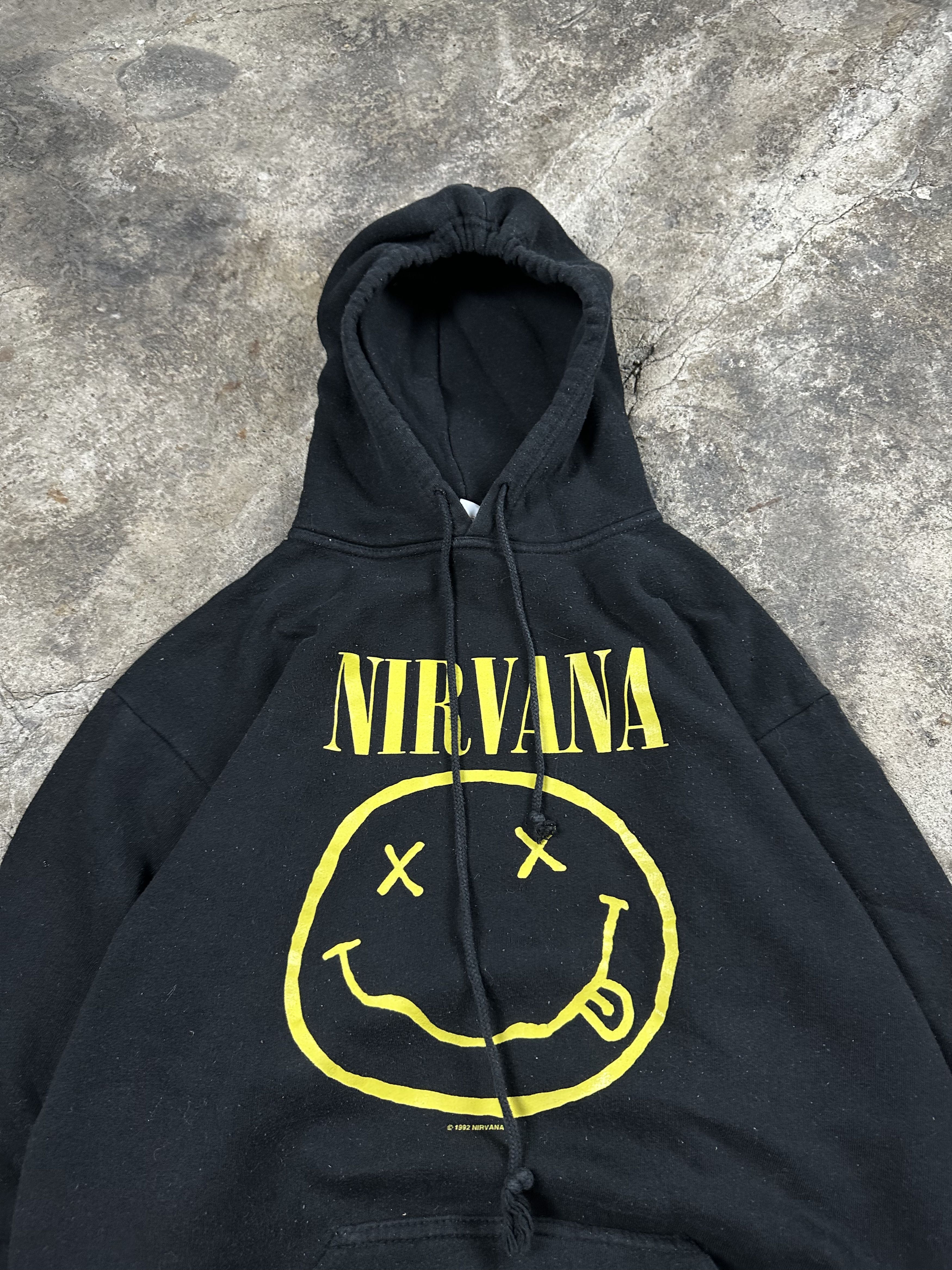 Band Tees 2000s Nirvana Smiley Logo Rock Grunge Hoode 00s Size US M / EU 48-50 / 2 - 4 Thumbnail
