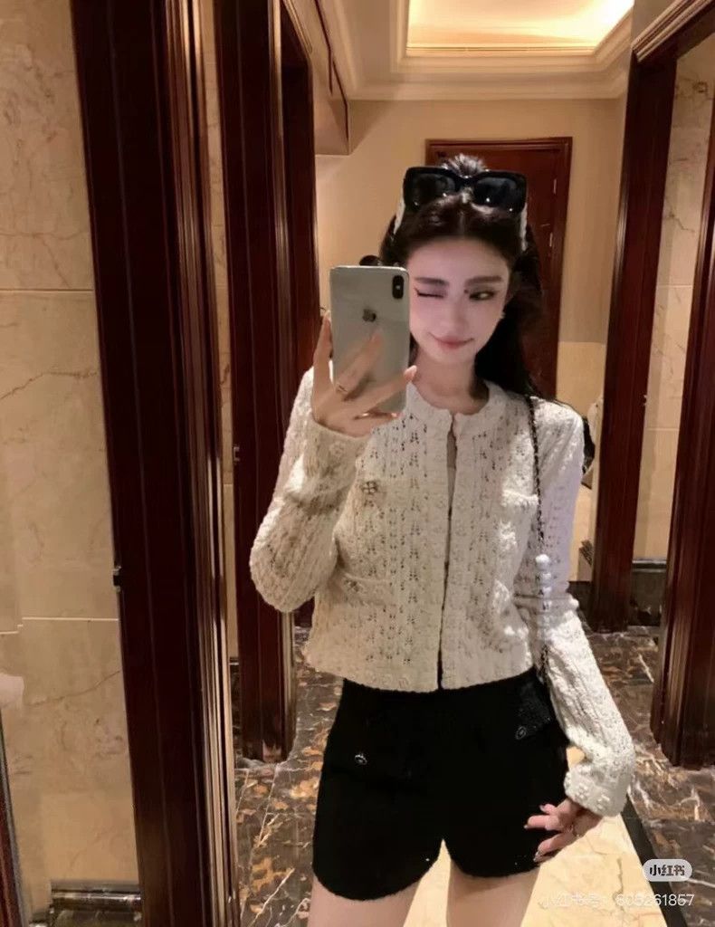 Chanel Chanel 24p three-dimensional camellia braided long-sleeved Size XXS / US 00 / IT 34 - 3 Thumbnail