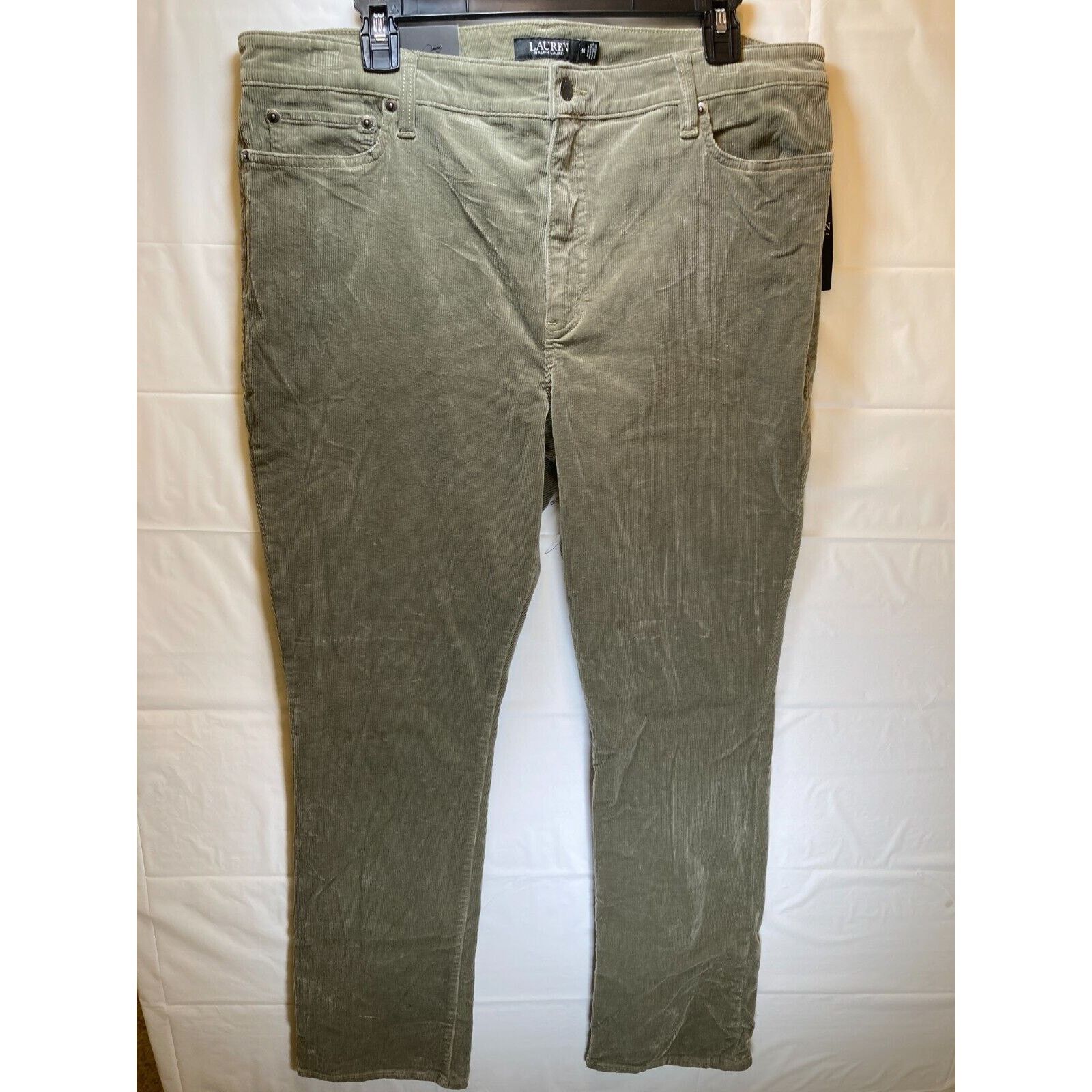 Lauren Ralph Lauren Ralph Lauren Women's Corduroy Mid-Rise Straight Pant Size 16 Size 38" / US 16 / IT 52 - 1 Thumbnail