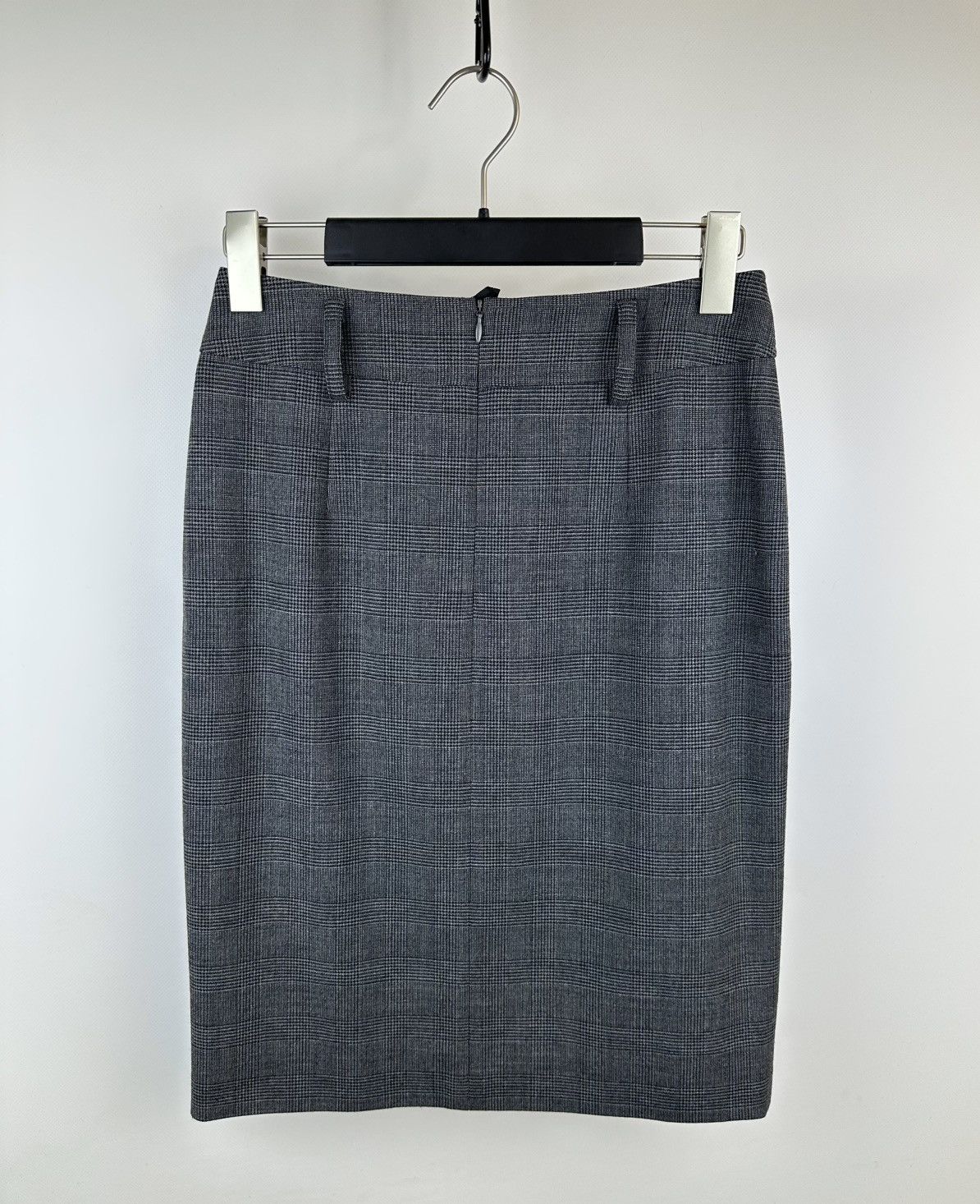 Akris Akris Punto Women's Gray Plaid Skirt Suit Set - US 4 / FR 36 Size S / US 4 / IT 40 - 9 Thumbnail