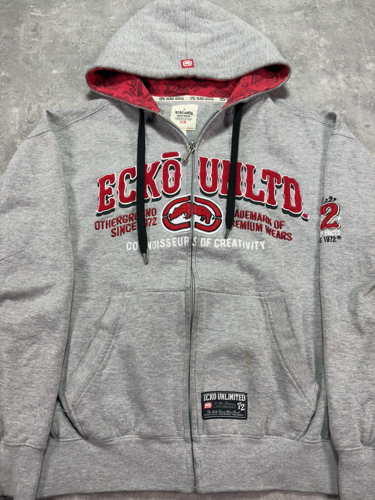 Ecko Unltd. Ecko Unlimited Big Logo Baggy Zip Hoodie L Swag Rap Size US L / EU 52-54 / 3 - 7 Thumbnail