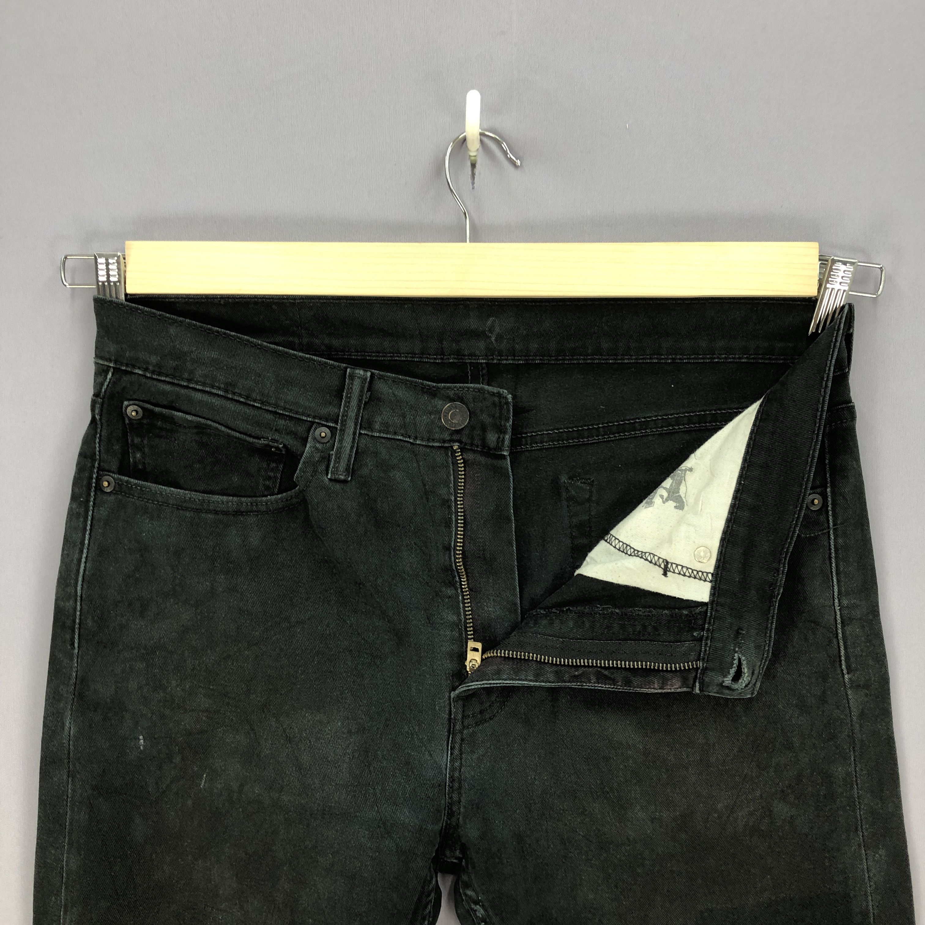 Levi's Vintage Y2K Levis Faded Black Jeans Levi's 510 Denim Size US 34 / EU 50 - 5 Thumbnail