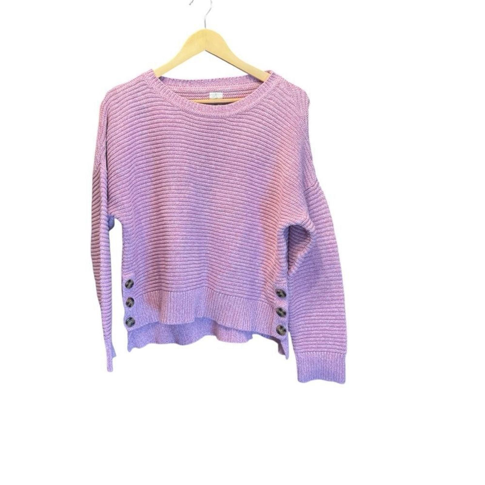 Jones New York NWOT. Joie. Women's Pink Knit Button Sweater. Size XL. Size XL / US 12-14 / IT 48-50 - 5 Thumbnail