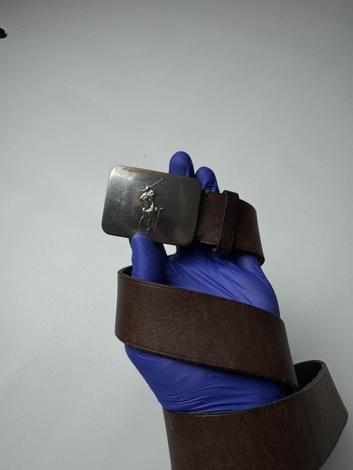 Polo Ralph Lauren Polo Ralph Lauren Leather Belt Brown One Size Pony Buckle Size ONE SIZE - 1 Thumbnail