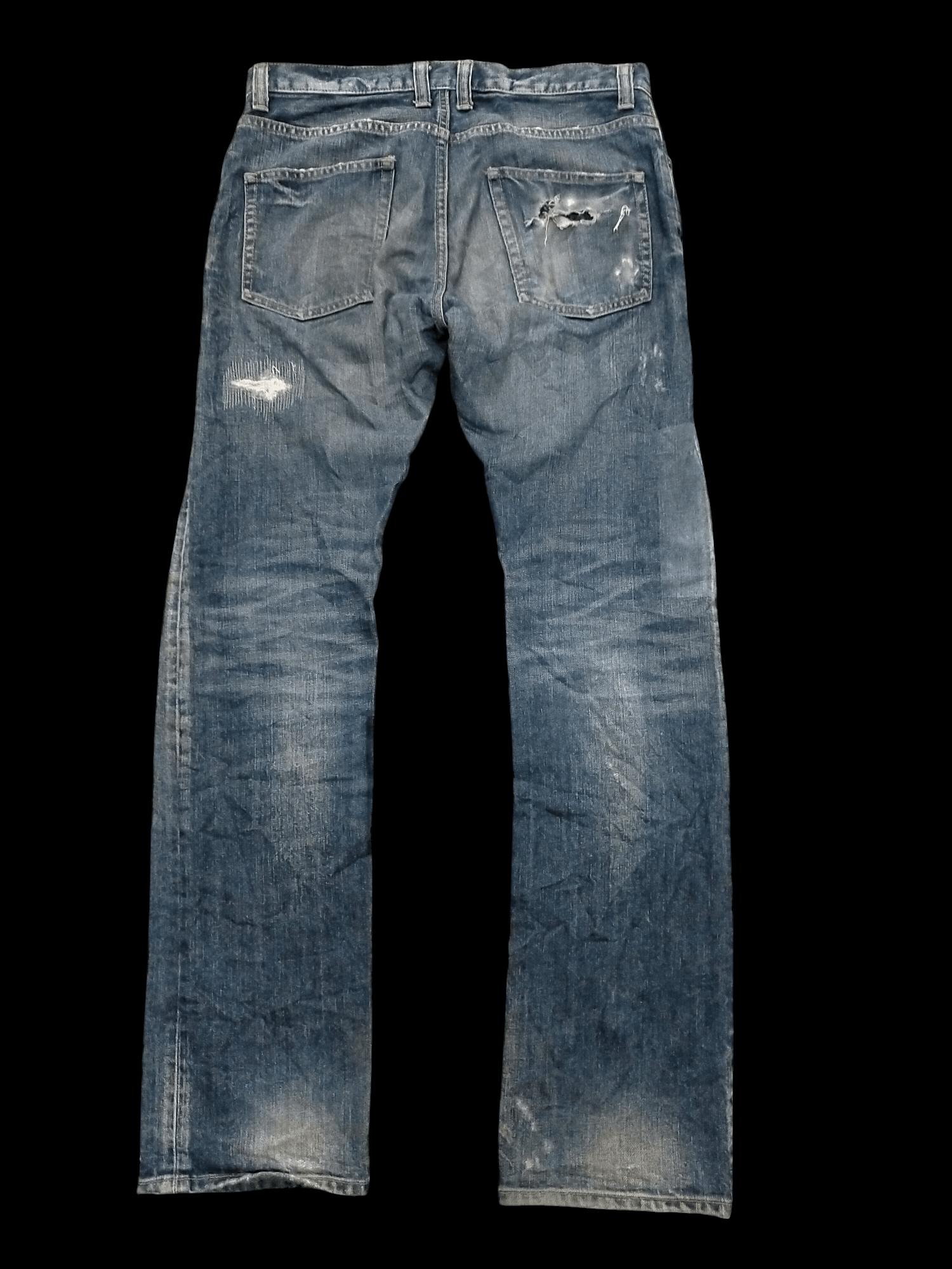 Takeo Kikuchi 🔥Takeo Kikuchi Shahiko Patchwork Distressed Jeans Size US 30 / EU 46 - 2 Thumbnail