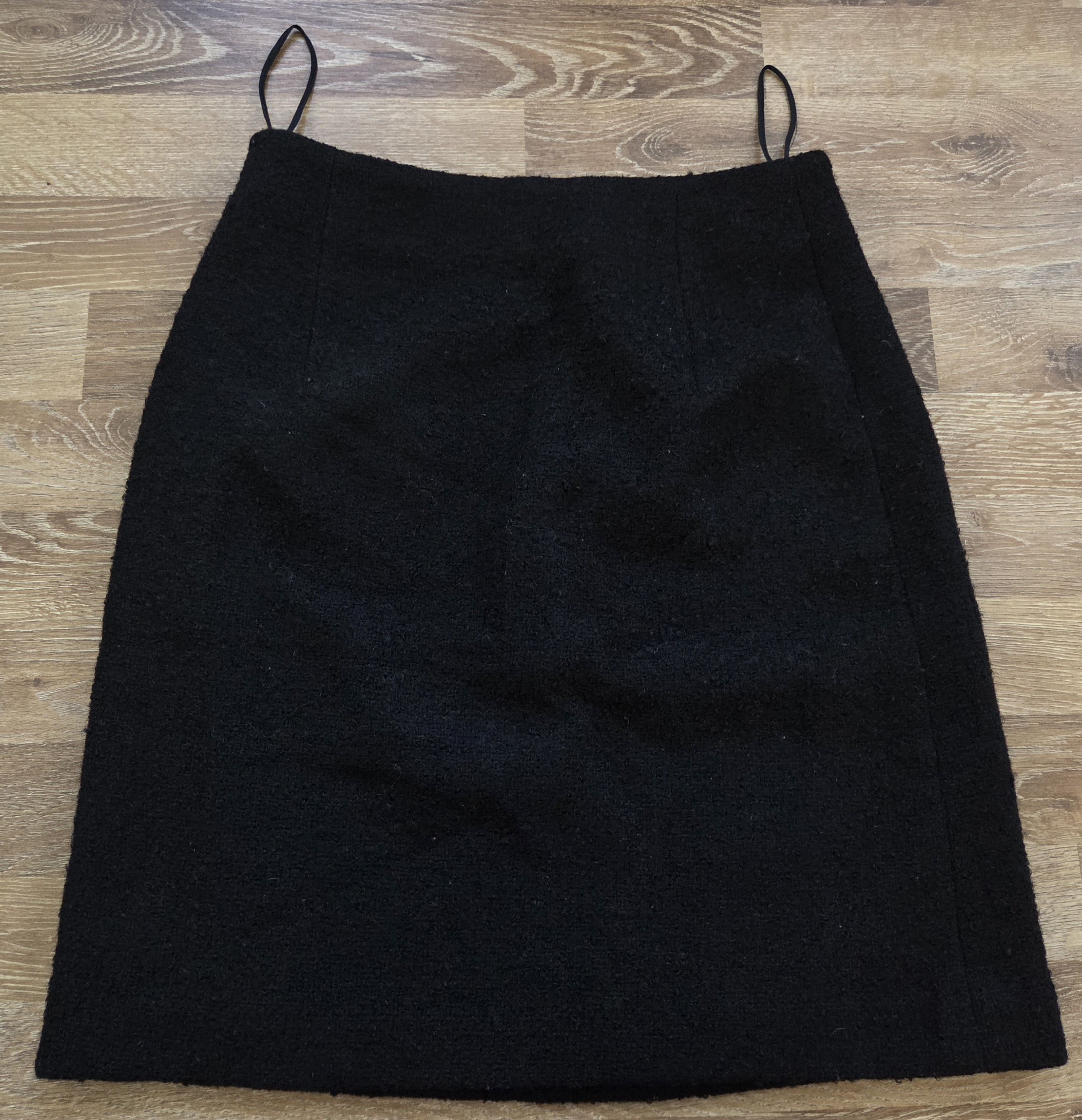 Ralph Lauren Vintage Ralph Lauren Purple Label Black Wool Pencil Skirt Size 27" / US 4 / IT 40 - 2 Thumbnail