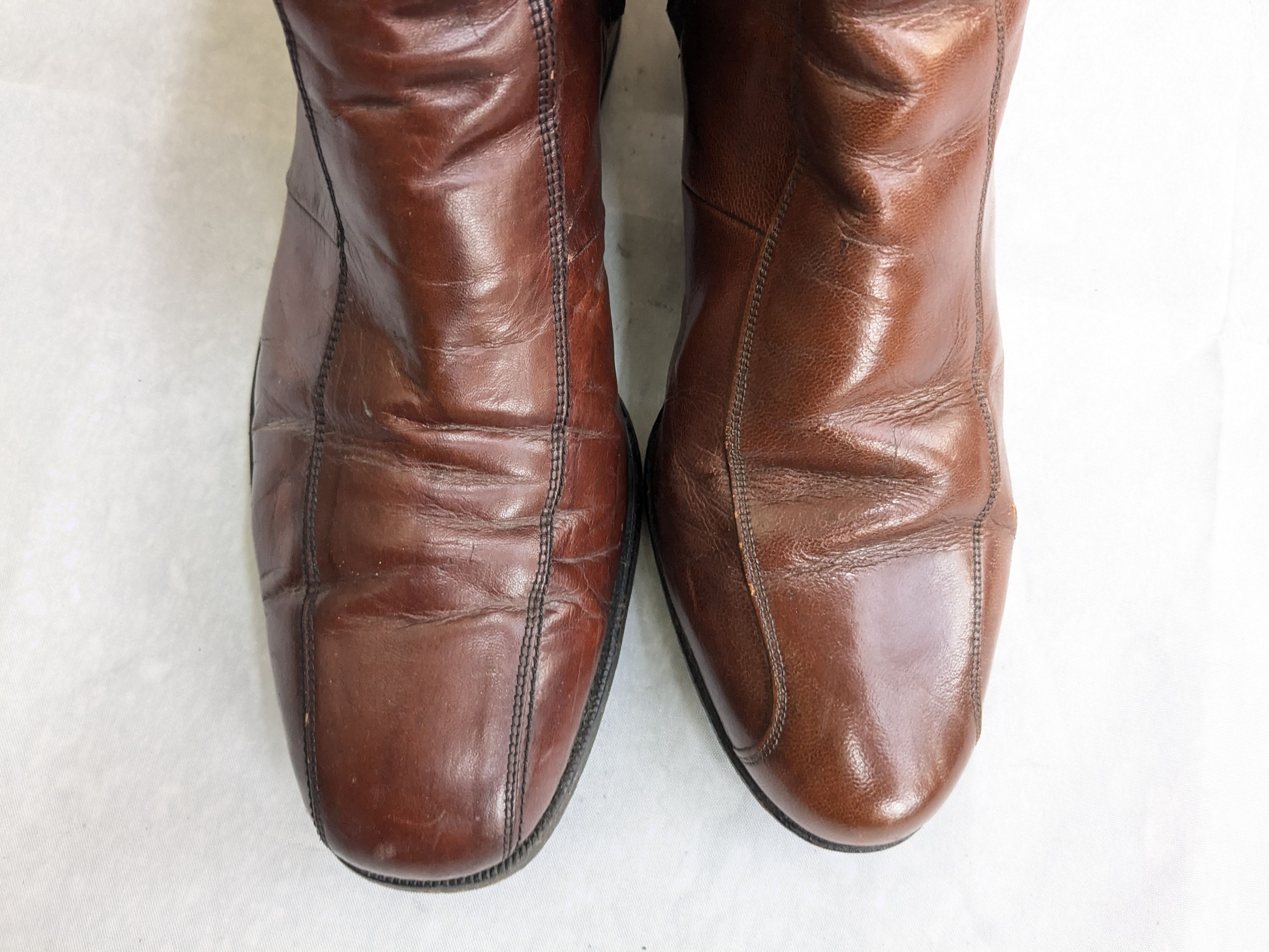 Florsheim Florsheim Side Zip Boots Brown Leather 10.5 D Size US 10.5 / EU 43-44 - 3 Thumbnail