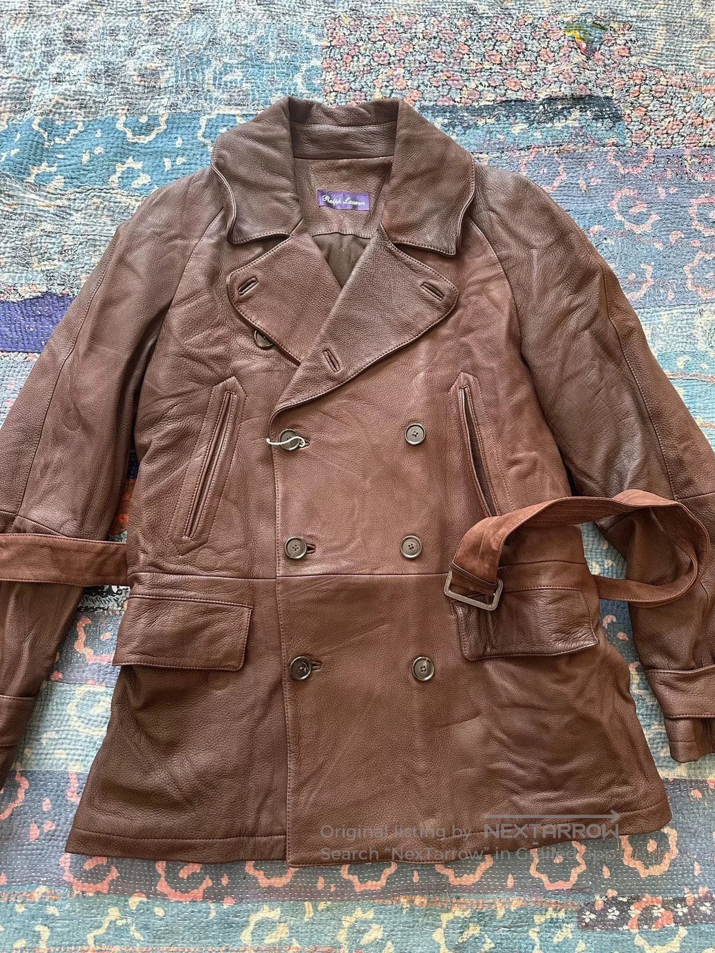 Ralph Lauren Purple Label Ralph Lauren Purple Label Deer Leather Coat. Size US XL / EU 56 / 4 - 1 Thumbnail