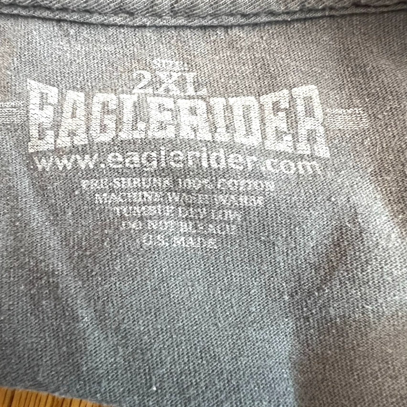 Vintage Eagle Rider T Shirt Mens XXL Gray Graphic Tee Eagle Rider Motorcycle Shirt XXL Mens Gray Graphic Tee Size US XXL / EU 58 / 5 - 6 Thumbnail
