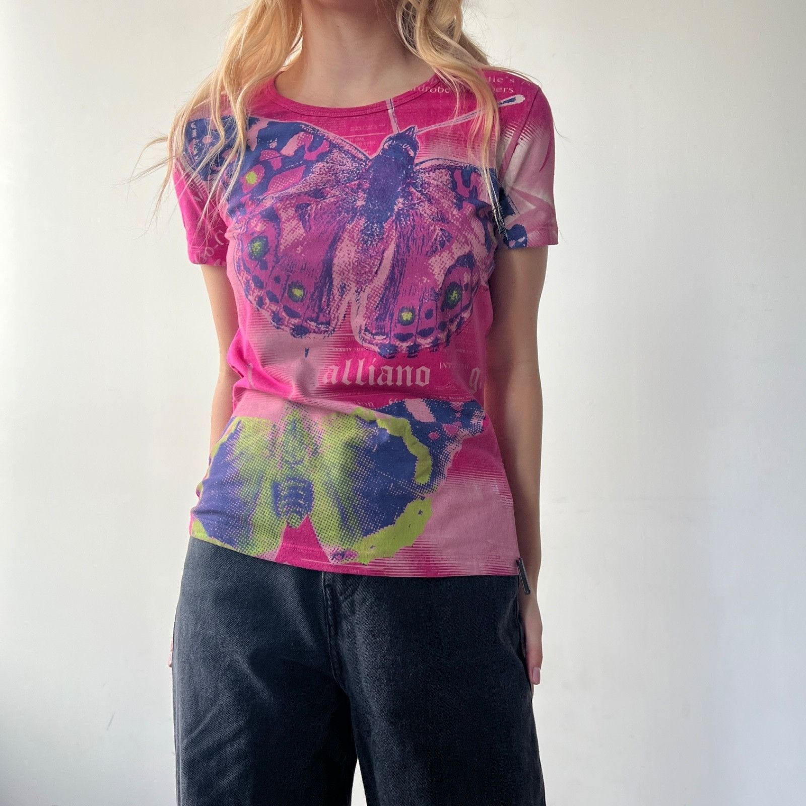 John Galliano John Galliano Y2K T Shirt 9944AC Size S / US 4 / IT 40 - 1 Thumbnail