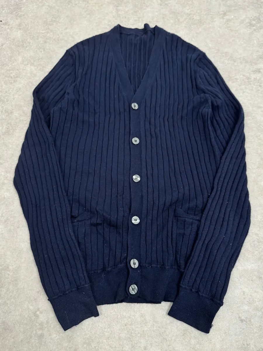 Dolce & Gabbana 2000s Dolce & Gabbana Navy Wool Cardigan Size US M / EU 48-50 / 2 - 3 Thumbnail