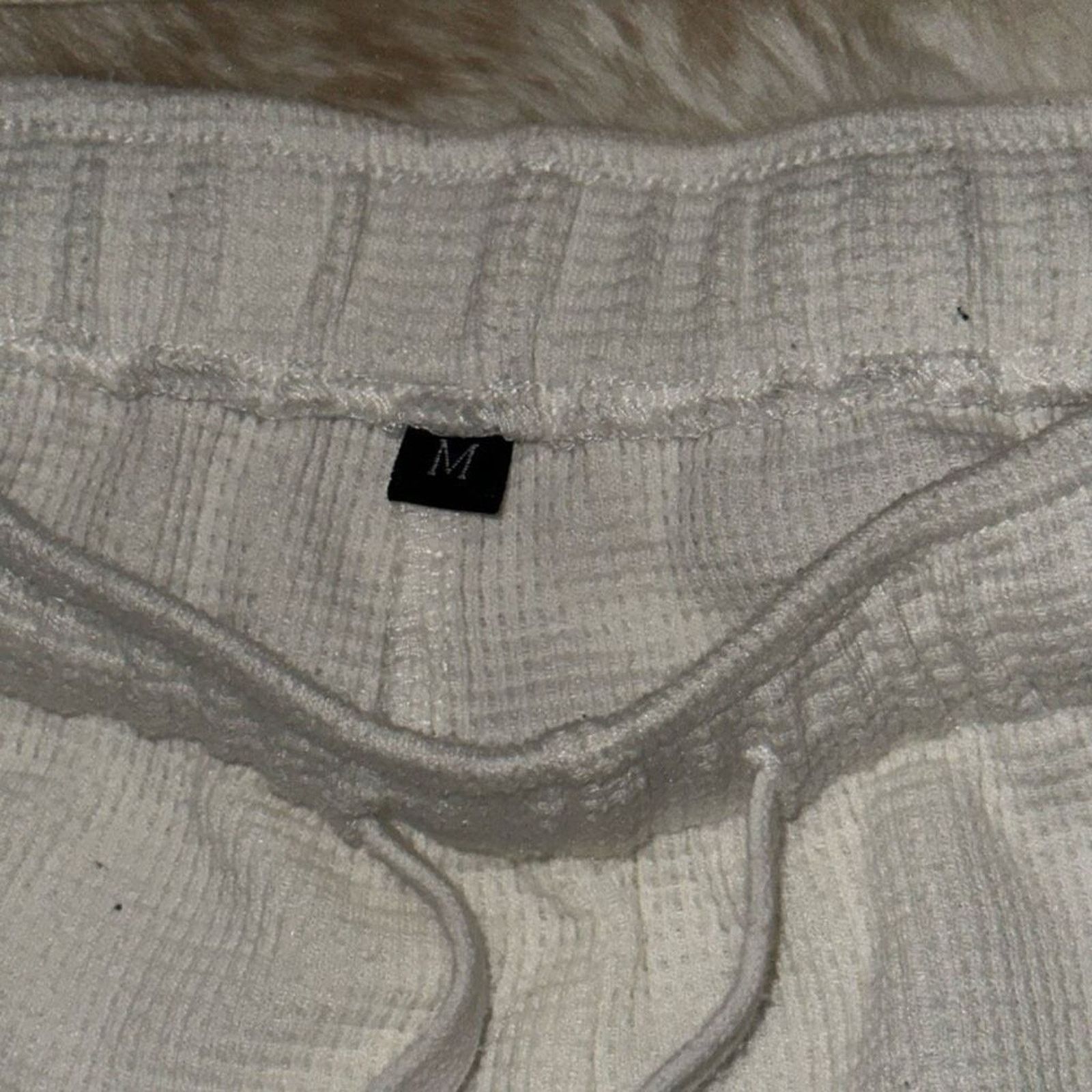 Other Ivory Waffle Knit Lounge Set | Sz M Size M / US 6-8 / IT 42-44 - 3 Thumbnail
