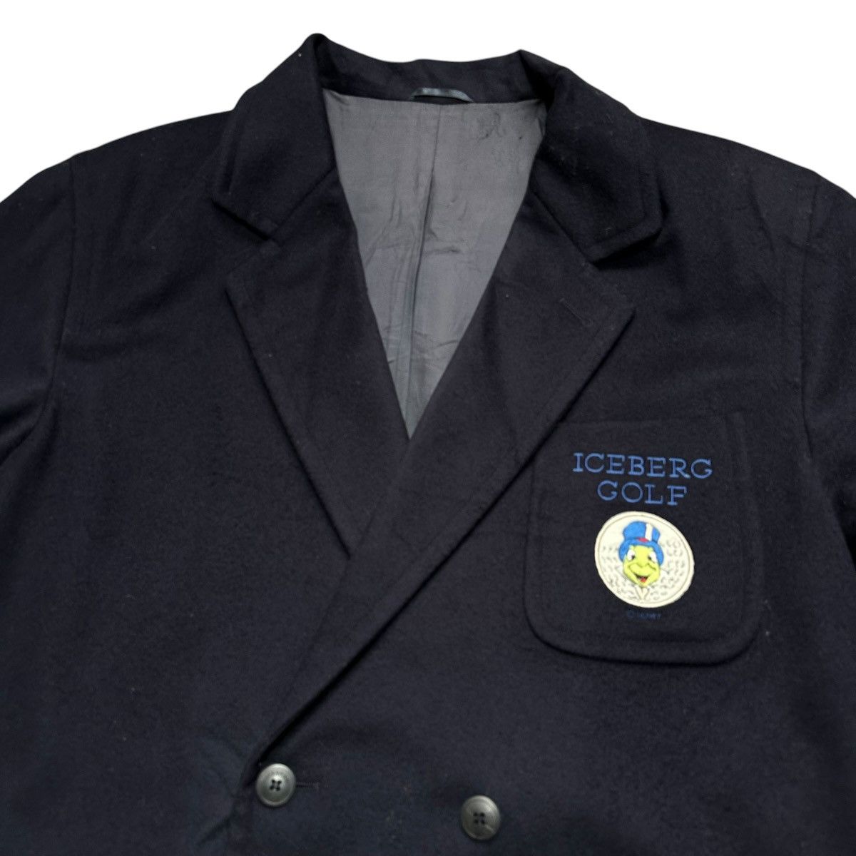 Iceberg Vintage Iceberg Golf Disney Jiminy Cricket Wool Made Italy Size 48R - 2 Thumbnail