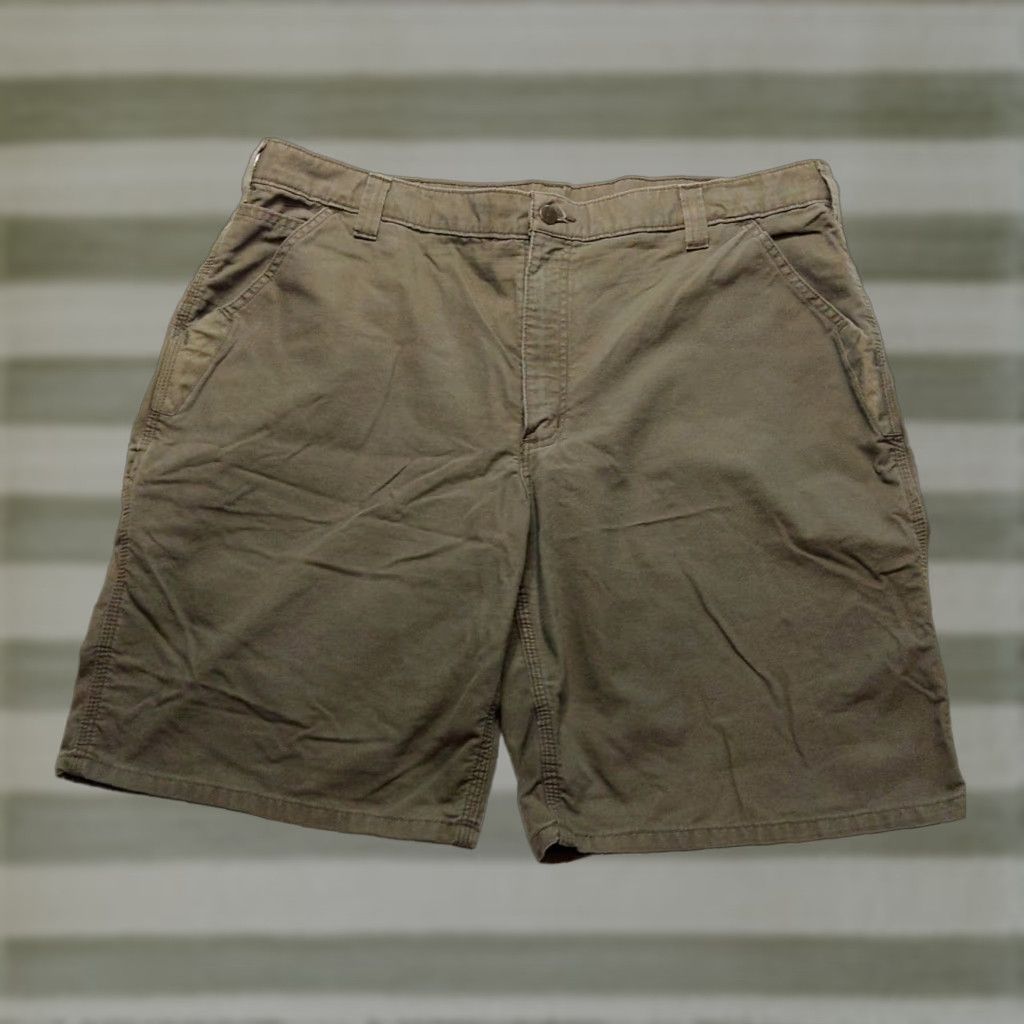 Carhartt Carhartt Shorts Mens 42 Relaxed Fit Canvas Work Utility Cargo Green Gray SVG? Size US 42 / EU 58 - 1 Thumbnail