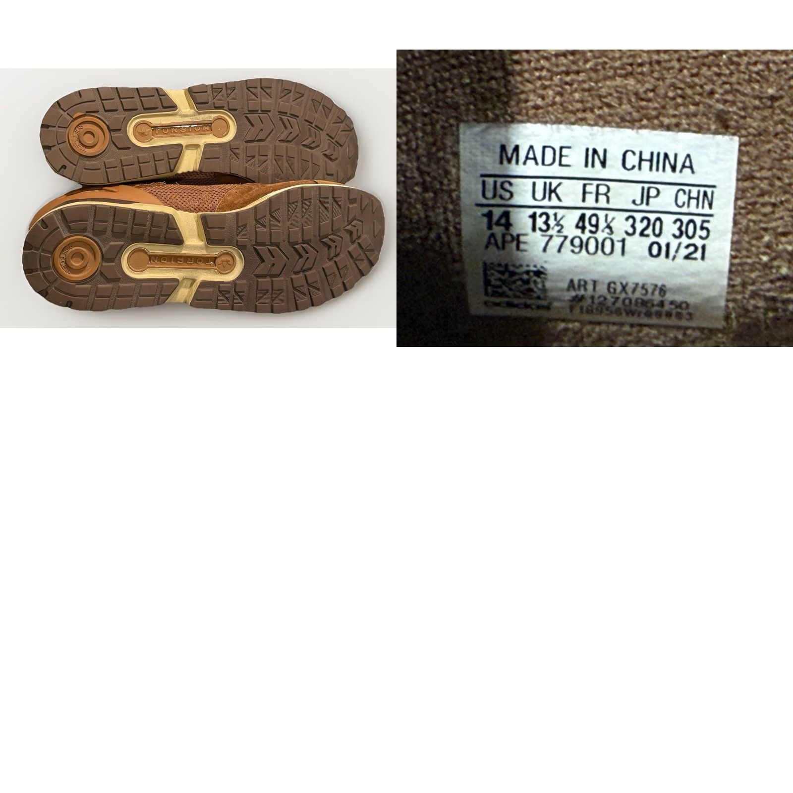 Adidas Adidas Originals ZX 10000 Sneaker GX7576 Mens Size 14 Brown Suede 2021 Athletic Low Top Shoes Size US 14 / EU 47 - 8 Thumbnail