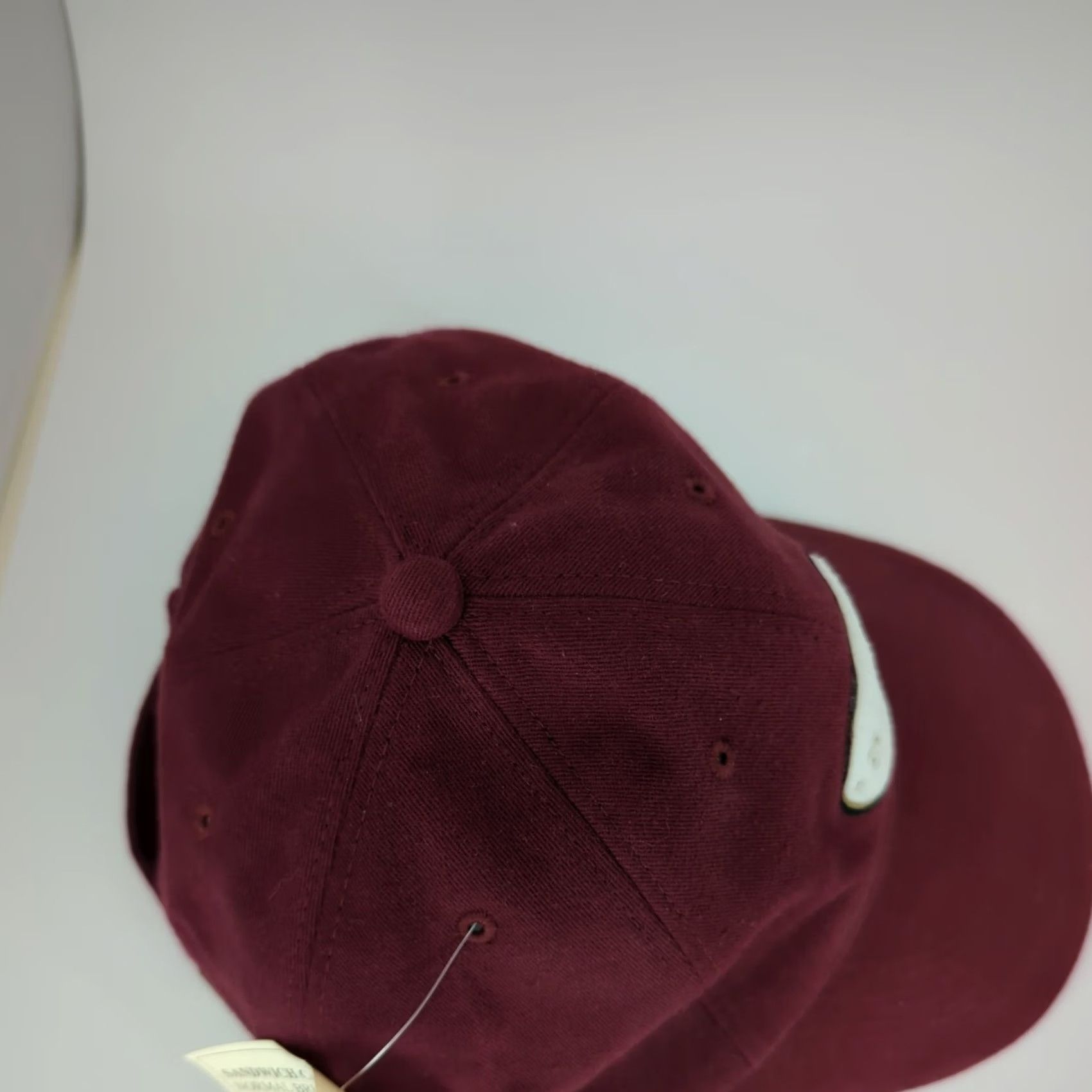 Vintage Seattle Baseball Hat Sandwich Cap Adjustable Strapback Burgundy Red Men Baseball Cap Classic Solid Cotton Knit Cap Adjustable Men’s Red Seattle Hat Size ONE SIZE - 4 Thumbnail