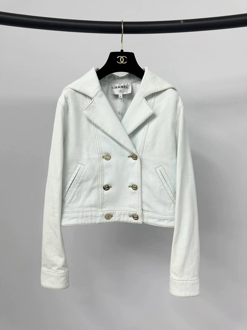 Chanel Chanel 24M Light Blue Denim Jacket - dmc Size US S / EU 44-46 / 1 - 1 Thumbnail
