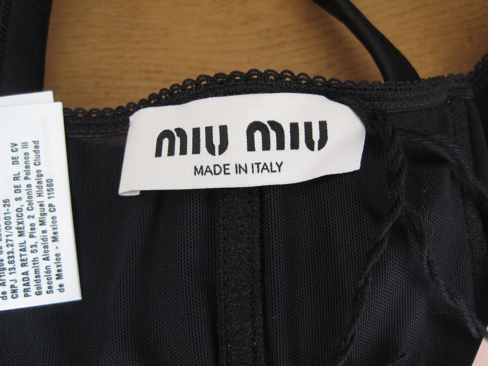 Miu Miu Miu Miu Black Radzmire Bustier Top – XS / IT 36 – NWT Size XS / US 0-2 / IT 36-38 - 7 Thumbnail