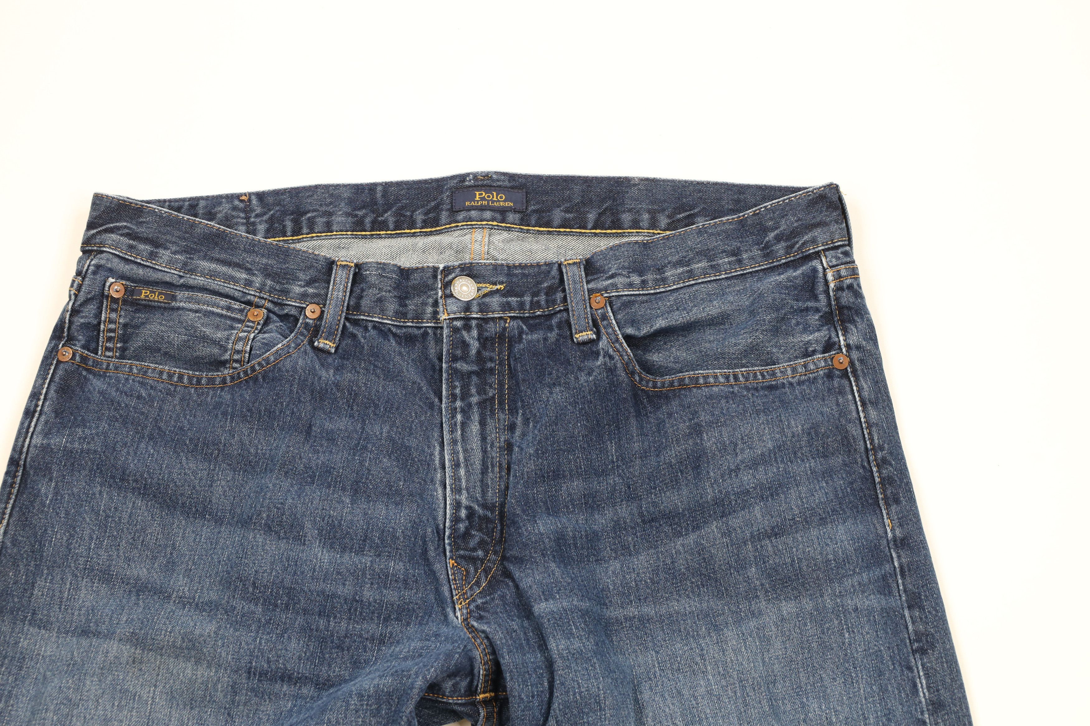 Ralph Lauren × Vintage Vintage Ralph Lauren Relaxed Straight Leg Denim Jeans Size US 36 / EU 52 - 2 Thumbnail