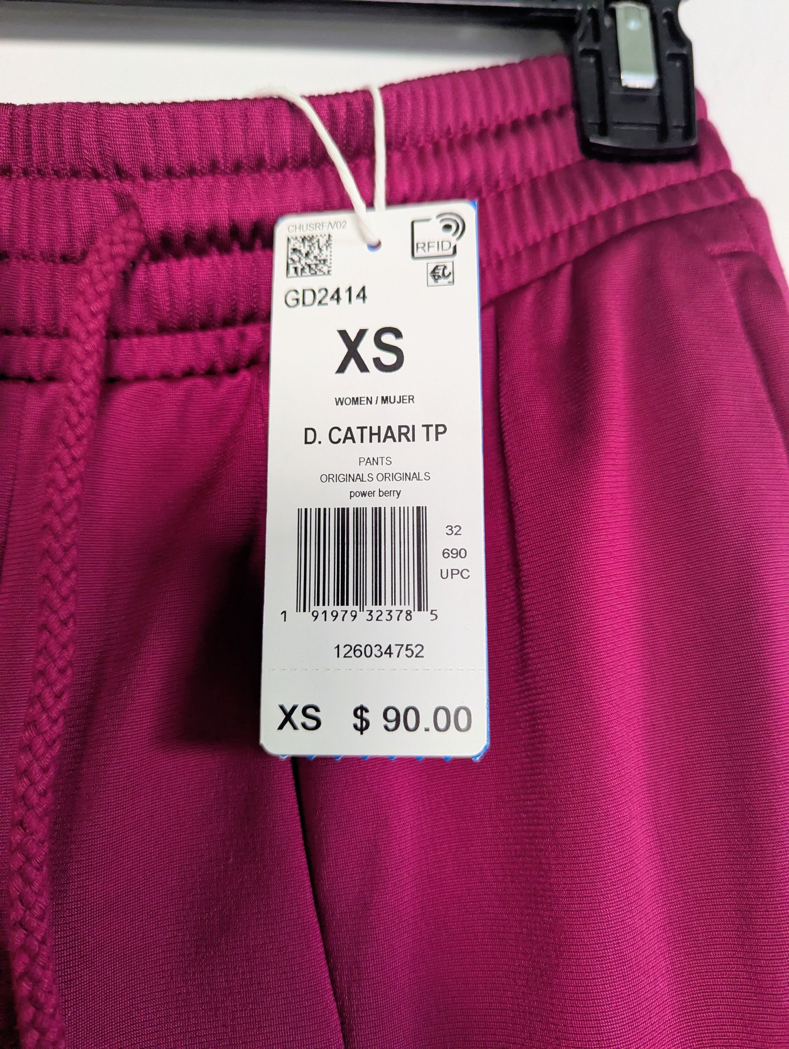 Adidas Rare adidas x Daniëlle Cathari Track Pants Power Berry XS Size 25" / US 0 / IT 36 - 5 Thumbnail