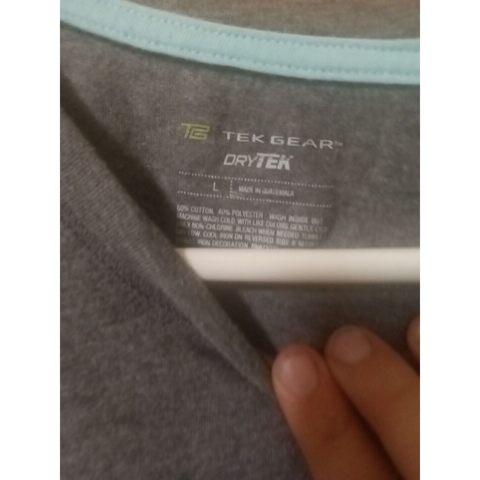 Tek Gear Tex Gear Dry Tek Grey Size Large Say Today Will Be Amazing Size L / US 10 / IT 46 - 3 Thumbnail