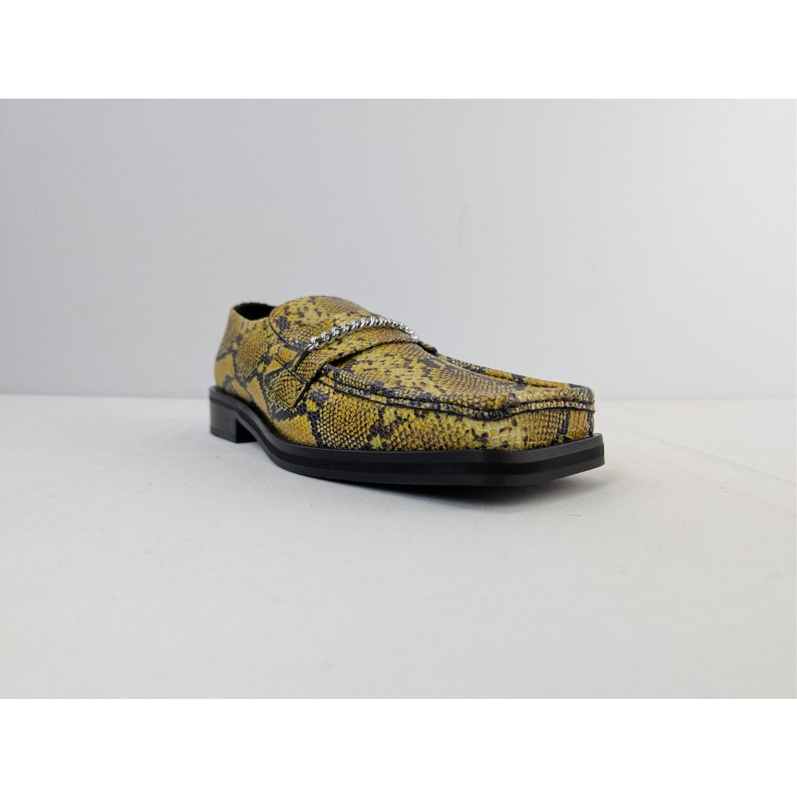 Martine Rose o1rshd1 Embossed Leather Square Toe Loafers in Yellow Size US 9 / EU 42 - 2 Thumbnail