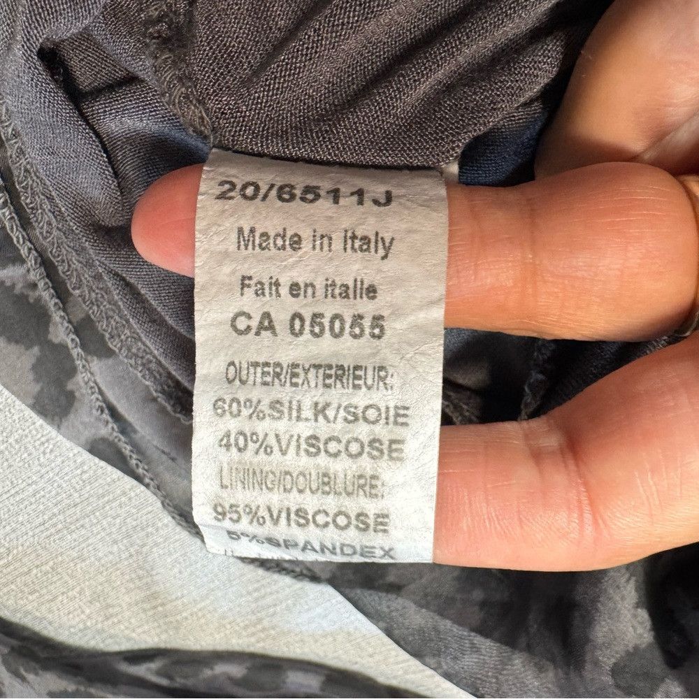 Other M Made In Italy Silk Viscose Blend Animal Print Long Sleeve Size M / US 6-8 / IT 42-44 - 8 Thumbnail