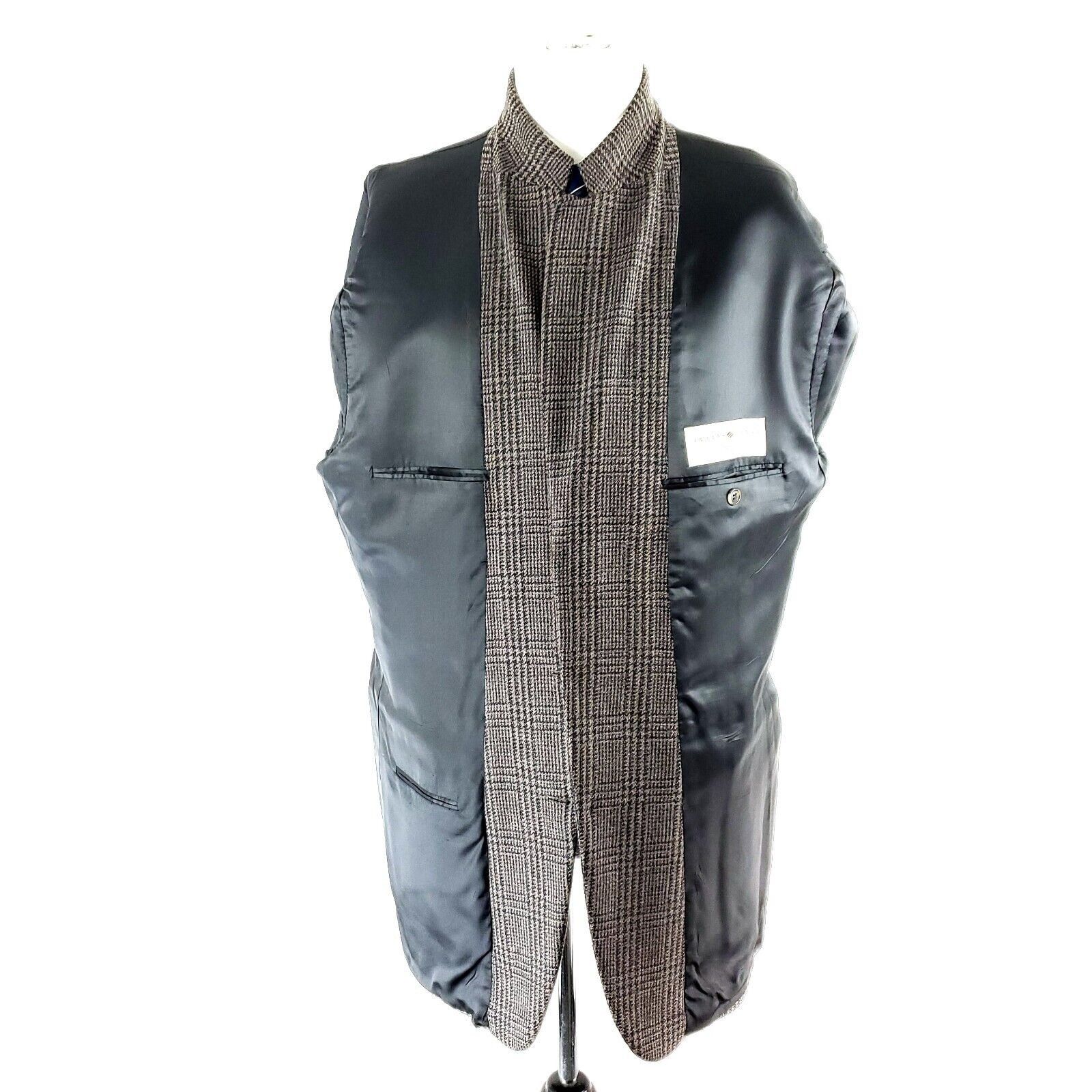 Joseph Abboud Joseph Abboud Nordstrom Tweed Wool 3 Button Sport Coat 42L B Size 42L - 9 Thumbnail