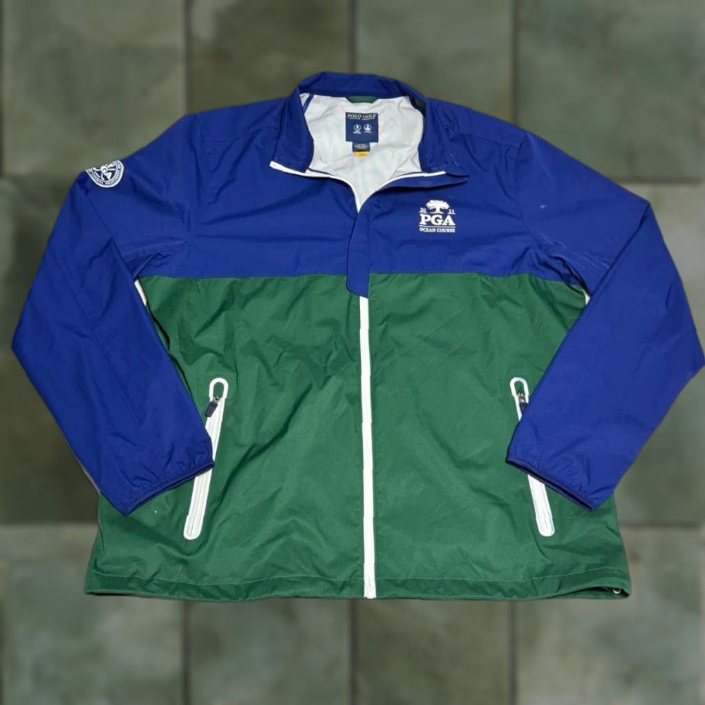 Polo Ralph Lauren Polo Golf Ralph Lauren 2021 PGA Golf Ocean Course Rain Jacket Sz L Size US L / EU 52-54 / 3 - 1 Thumbnail