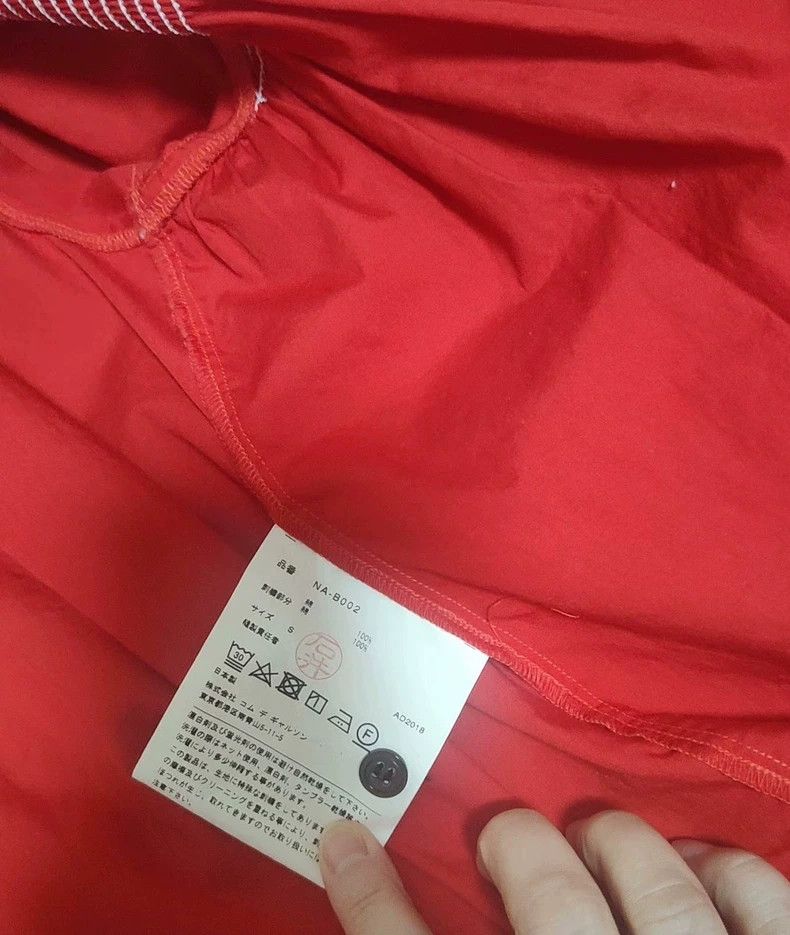 Comme des Garcons Comme Des Garcons Red cotton shirt 2503-Nextarrow Size S / US 4 / IT 40 - 4 Thumbnail