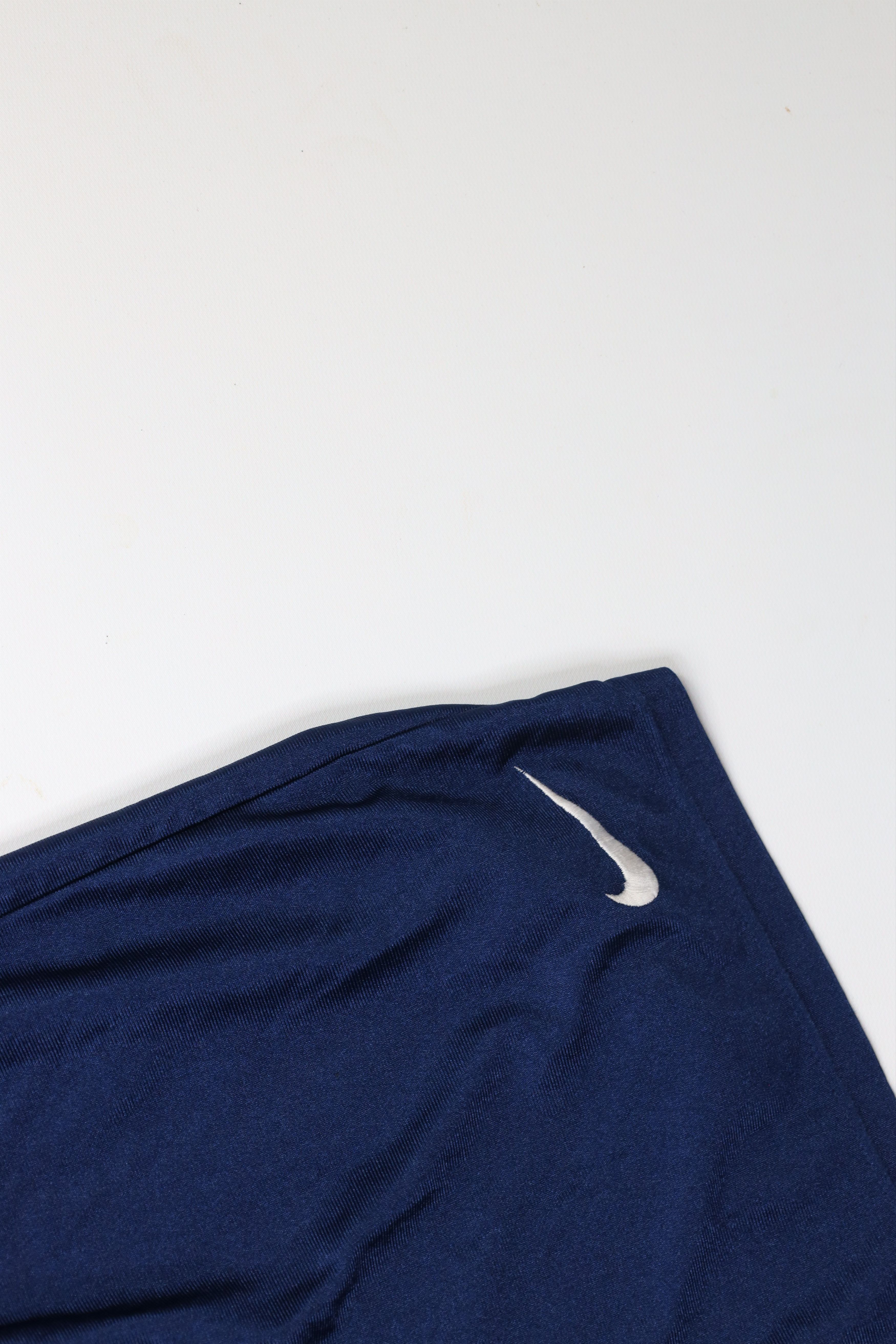 Nike × Vintage Vintage 90s Nike Travis Scott Mini Swoosh Shorts Blue USA Size US 34 / EU 50 - 5 Thumbnail
